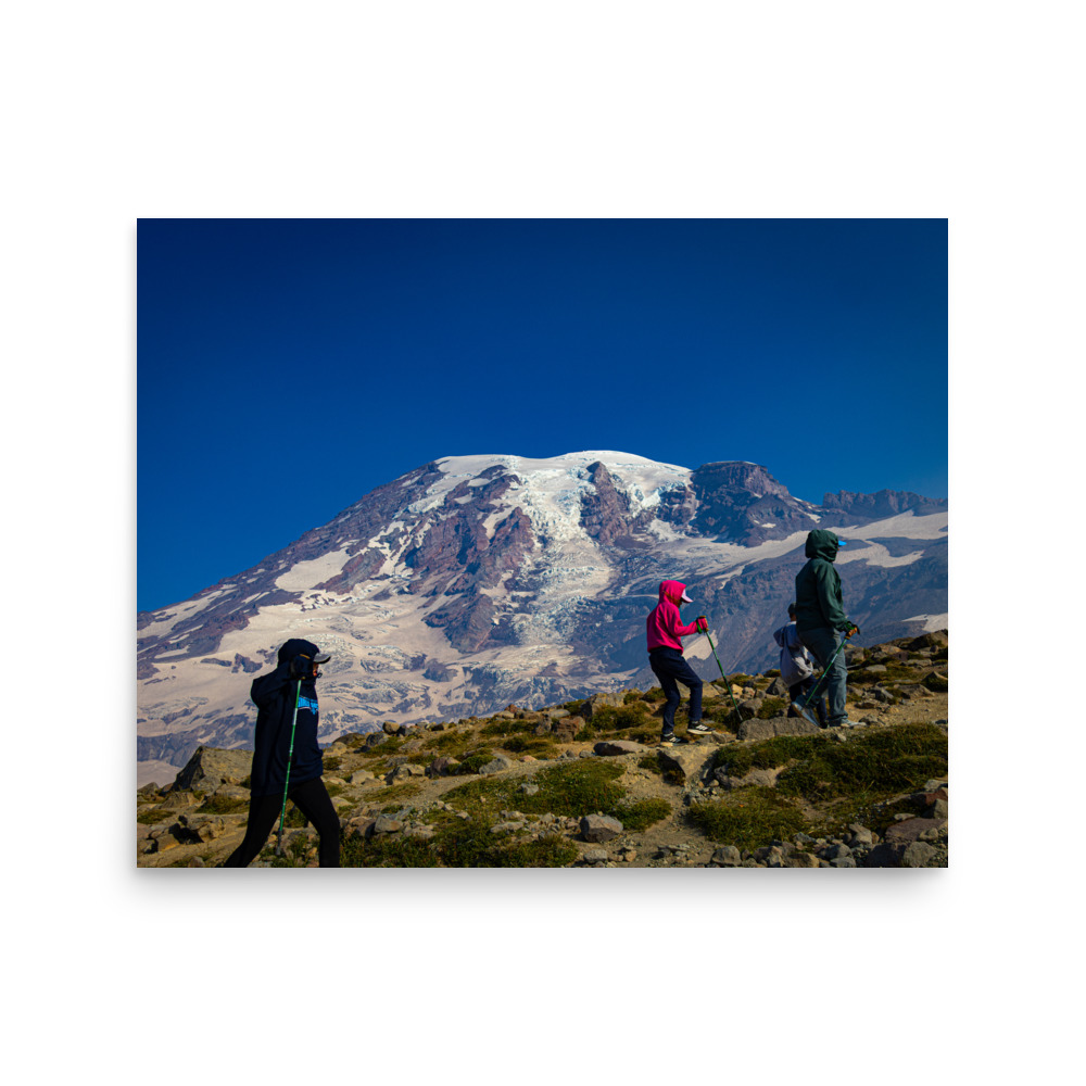 Rainier Ridge Walk, Mt. Rainier National Park — Landscape Print