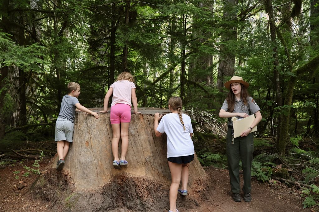 Trail of Cedars ranger talk.