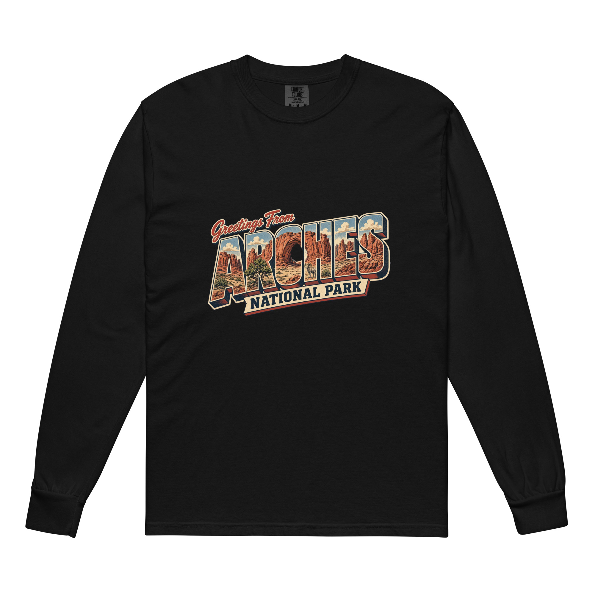 Arches National Park Postcard Long Sleeve - Image 2