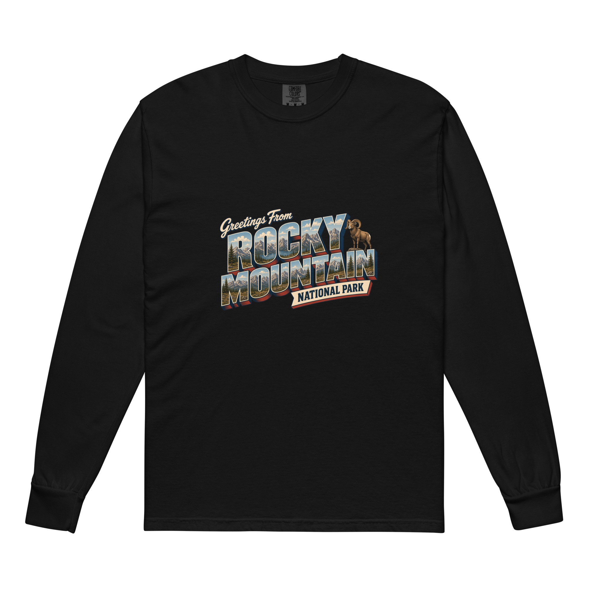 Rocky Mountain National Park Postcard Long Sleeve - Image 2