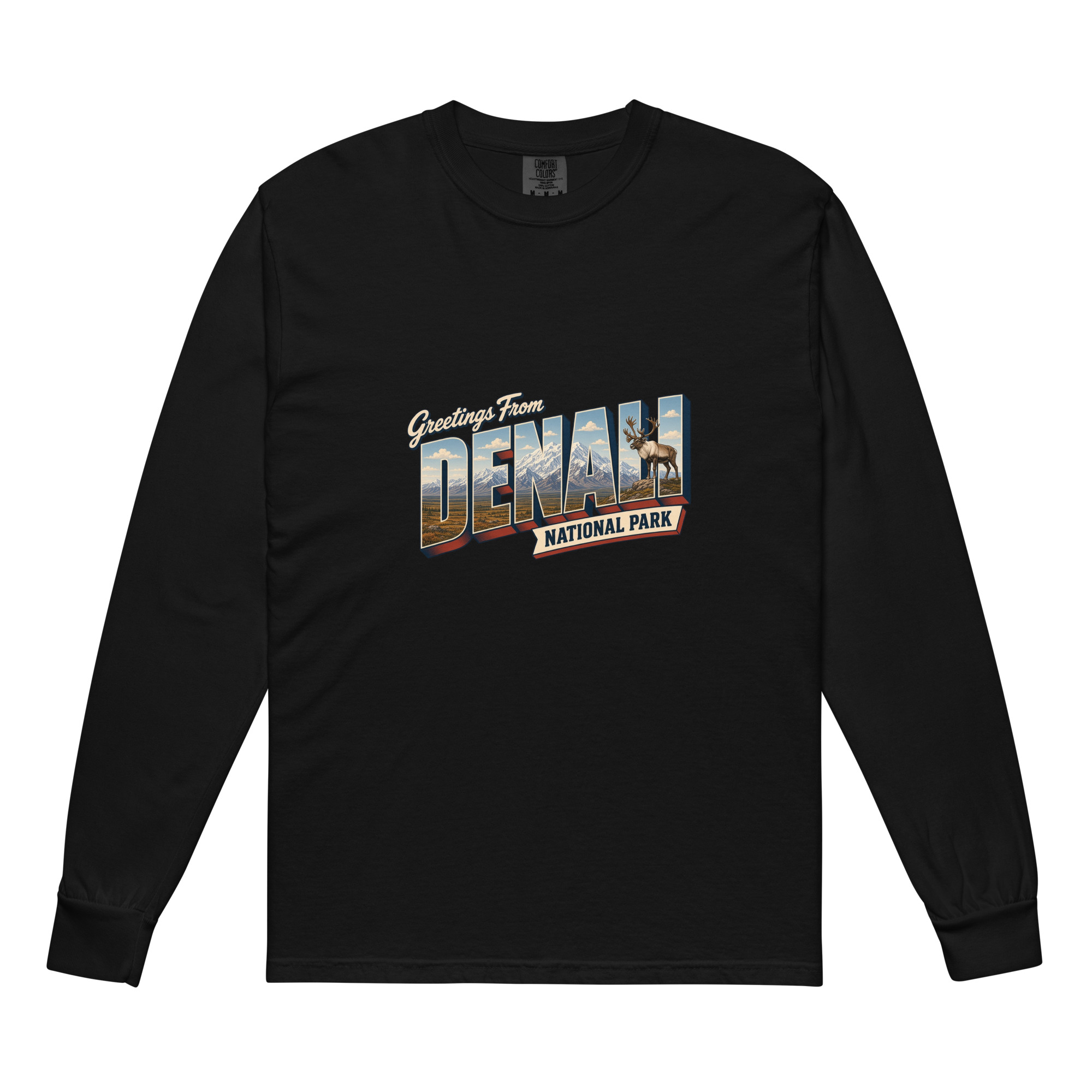 Denali National Park Postcard Long Sleeve - Image 2