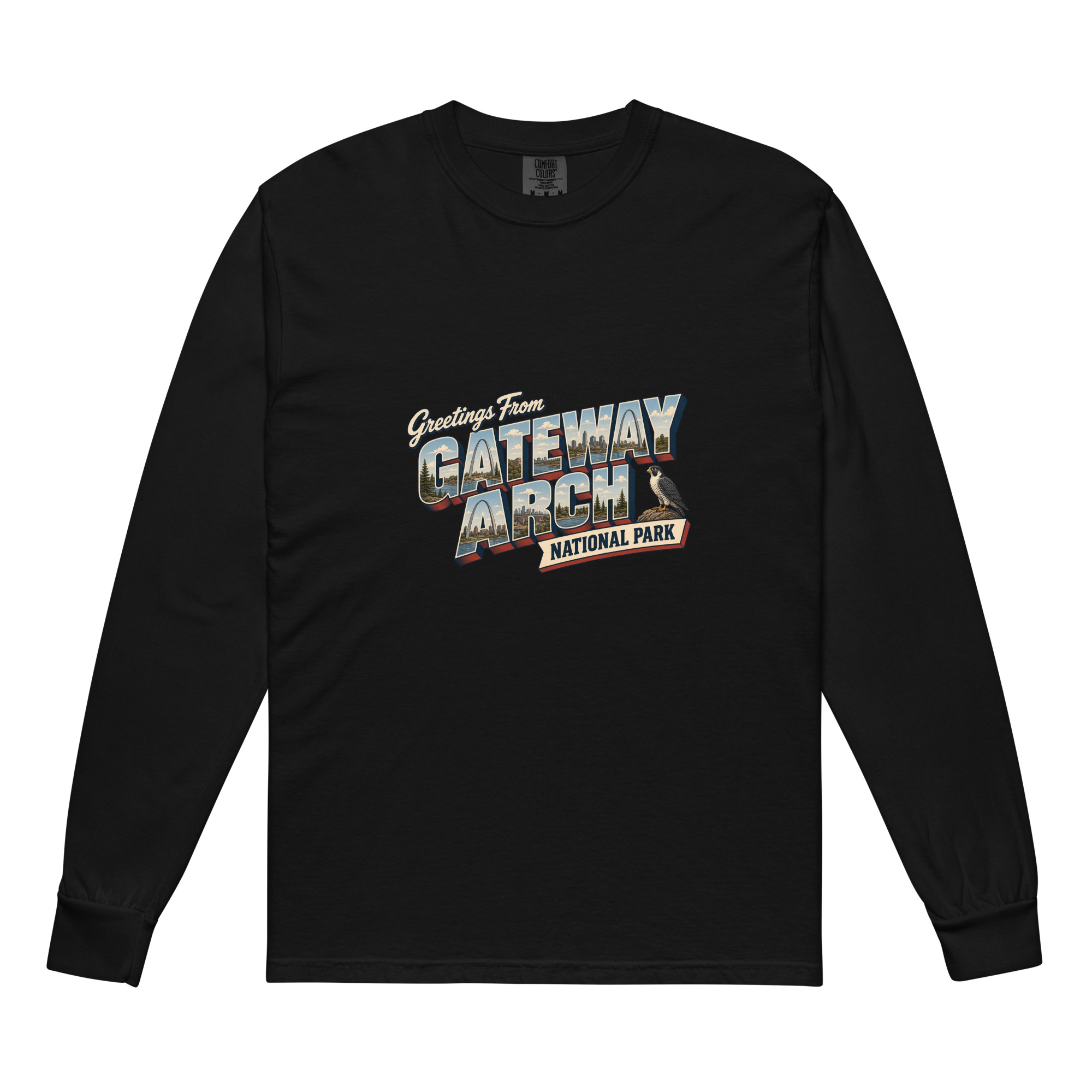 Gateway Arch National Park Postcard Long Sleeve - Image 2