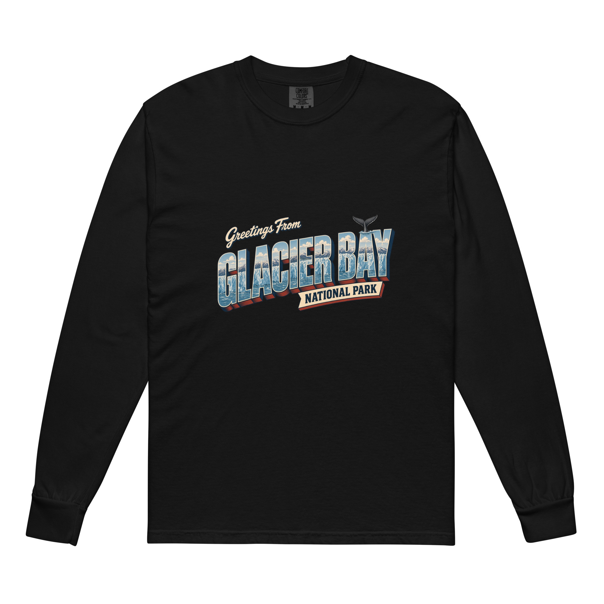Glacier Bay National Park Postcard Long Sleeve - Image 2