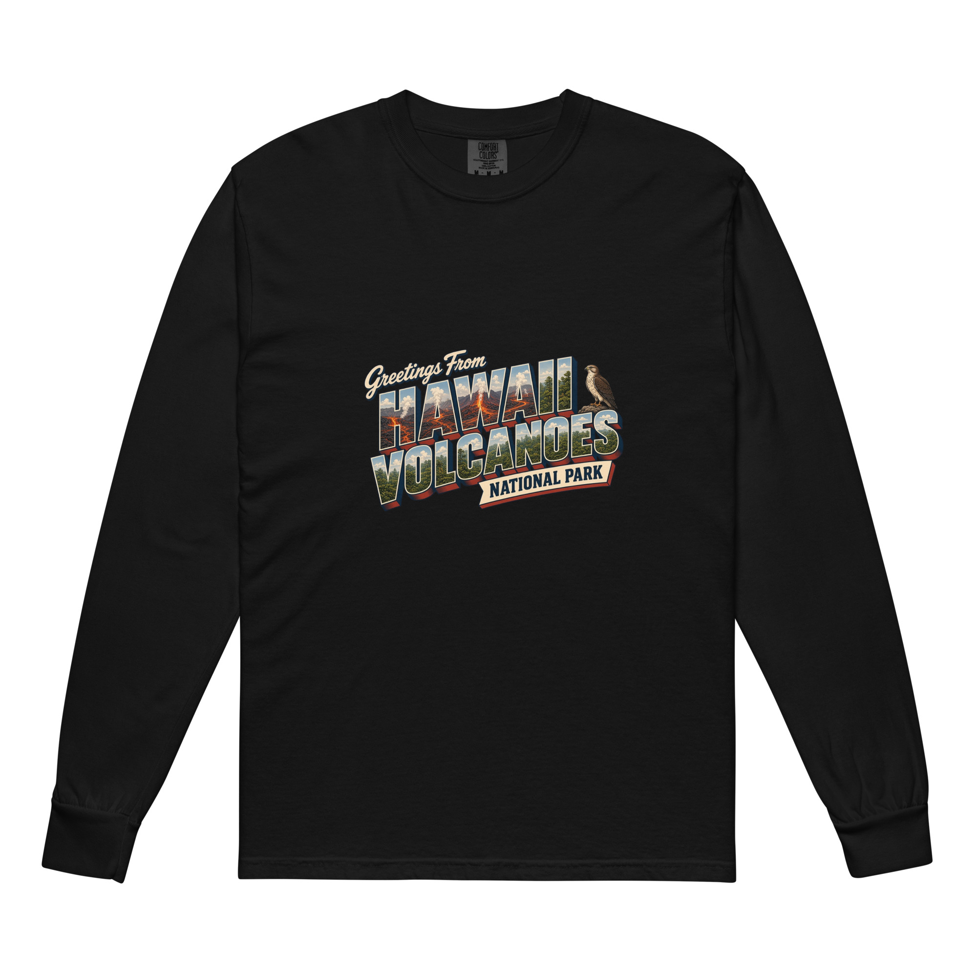 Hawaiʻi Volcanoes National Park Postcard Long Sleeve - Image 2