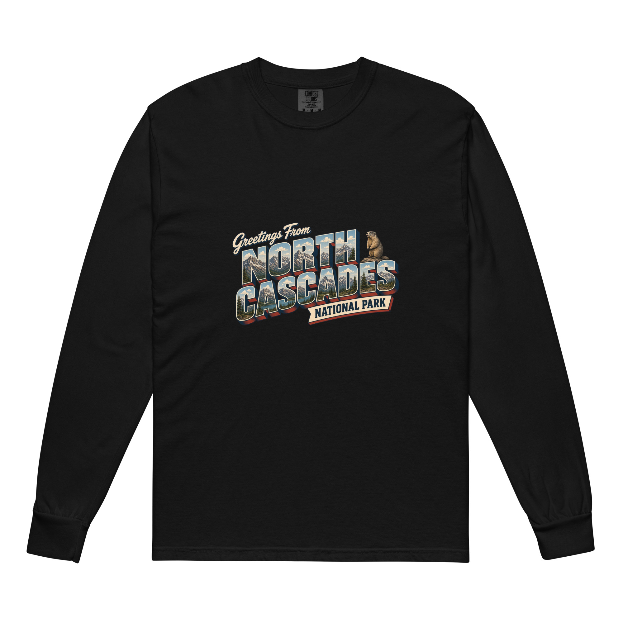 North Cascades National Park Postcard Long Sleeve - Image 2