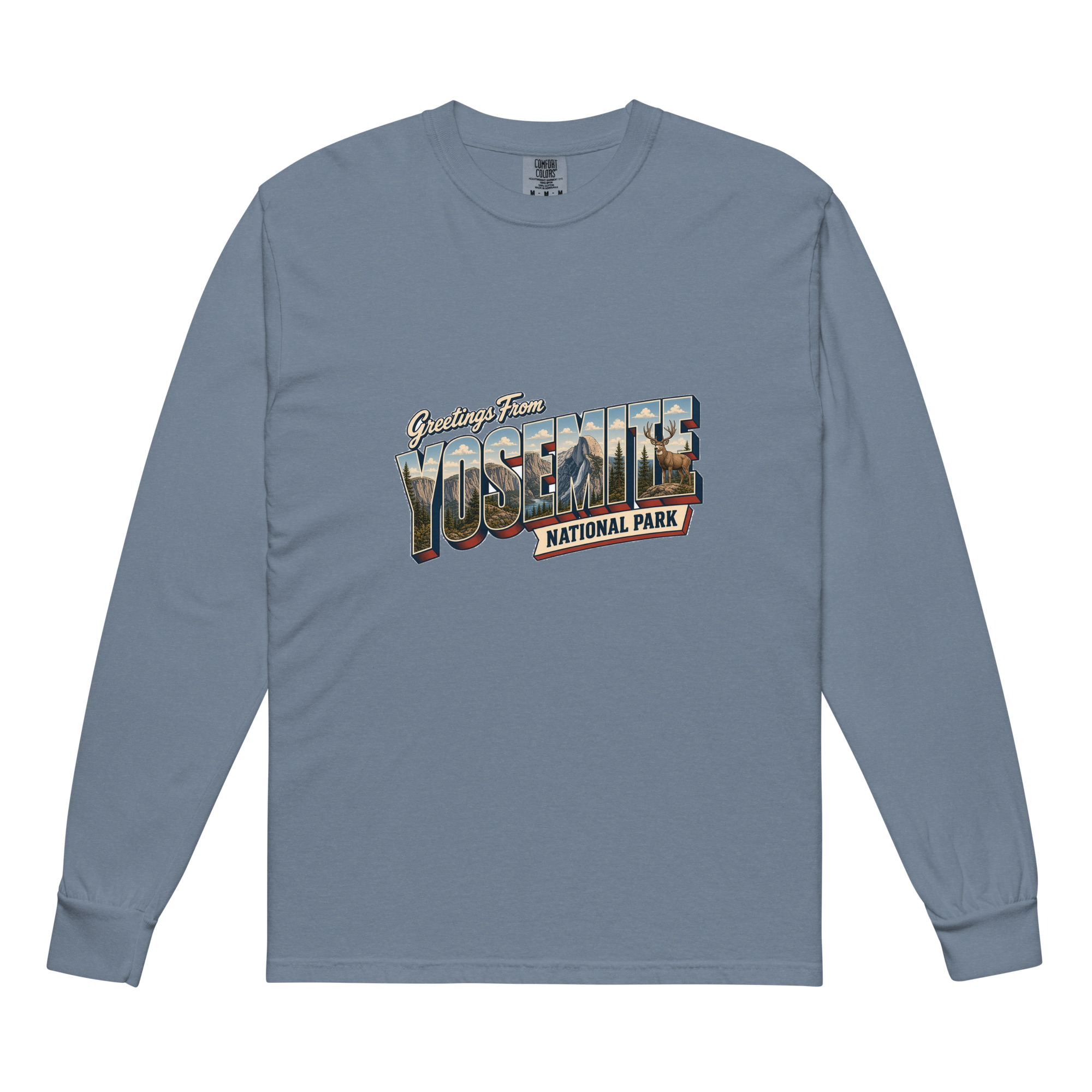 Yosemite National Park Postcard Long Sleeve - Image 3
