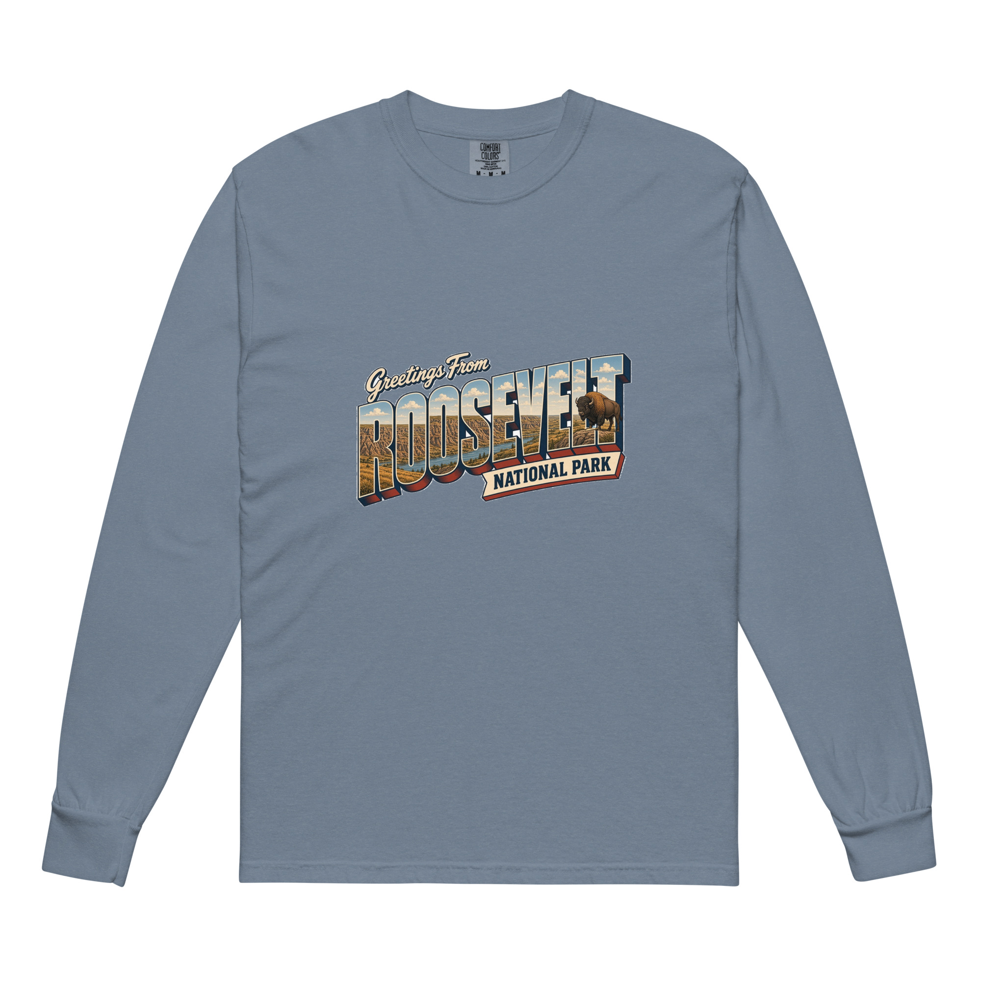 Theodore Roosevelt National Park Postcard Long Sleeve - Image 4