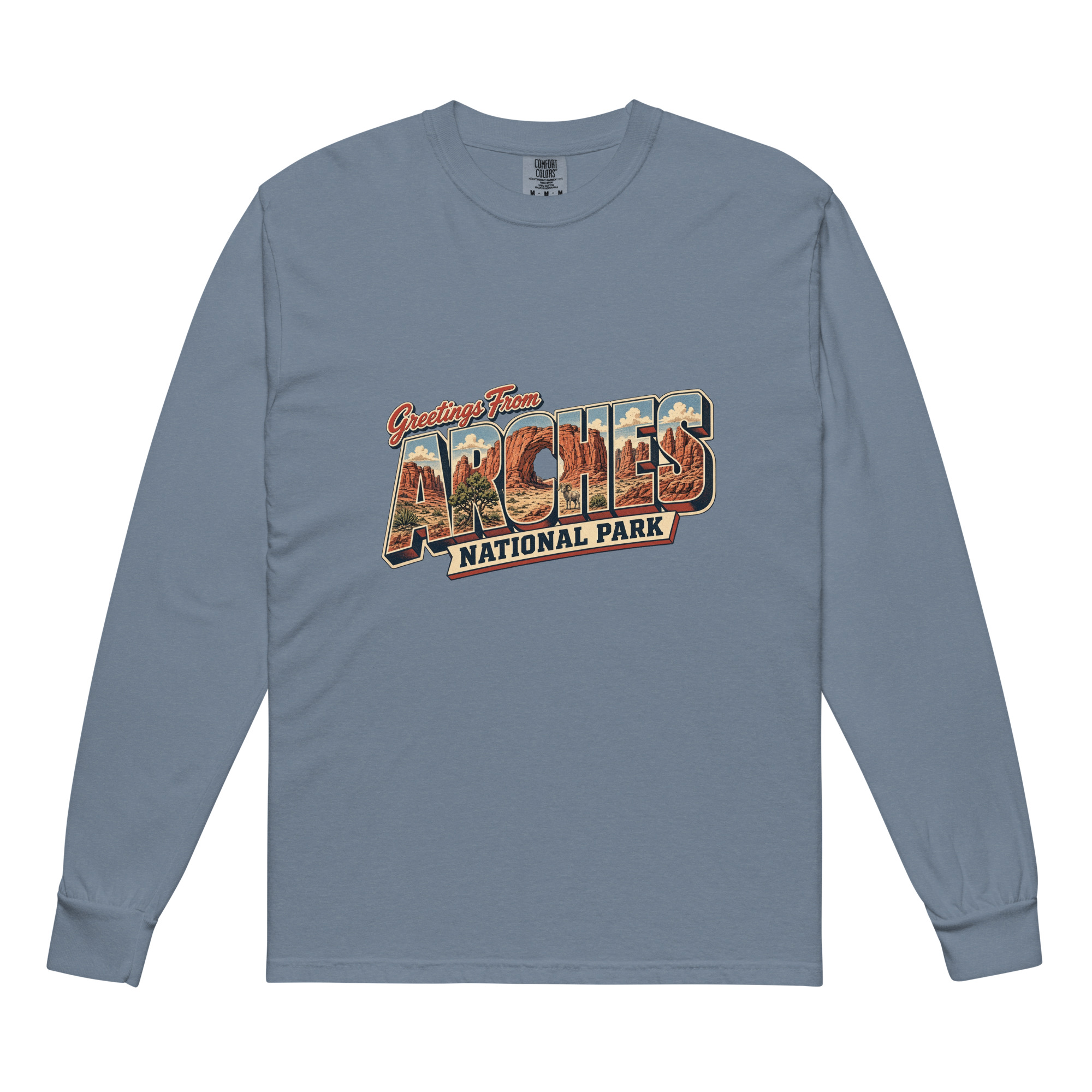 Arches National Park Postcard Long Sleeve - Image 4