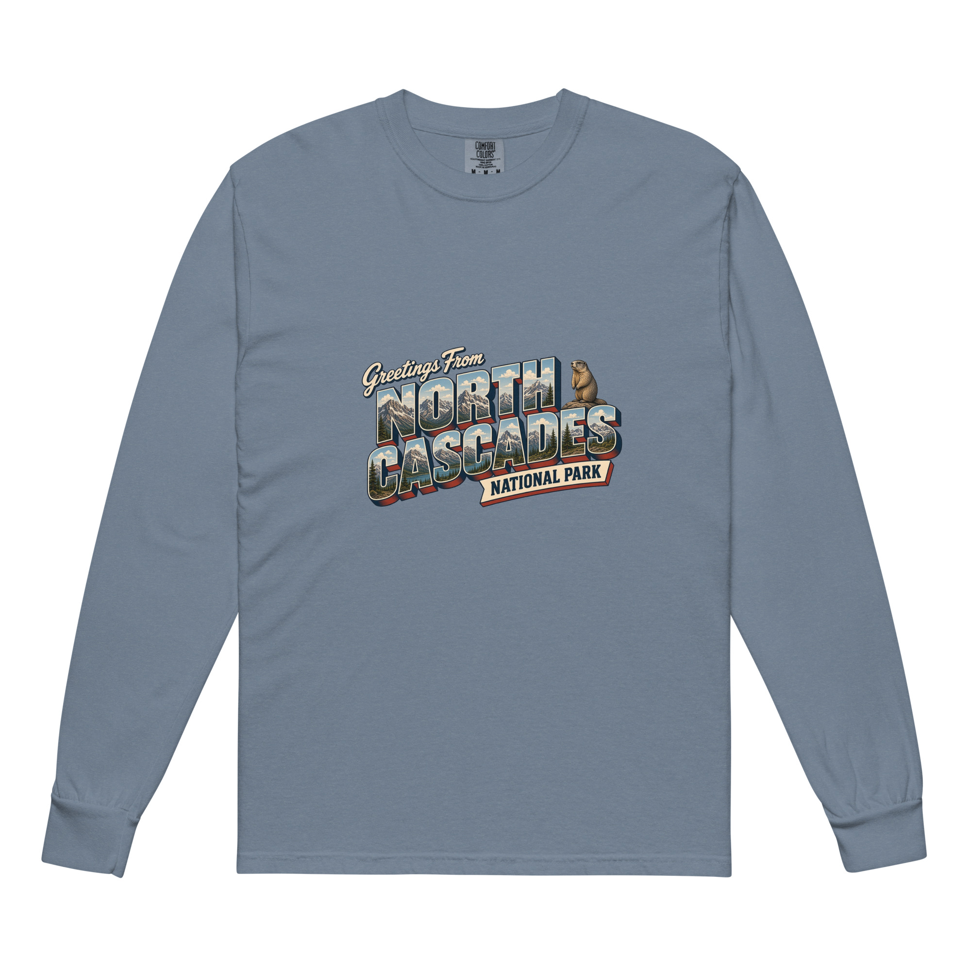 North Cascades National Park Postcard Long Sleeve - Image 4
