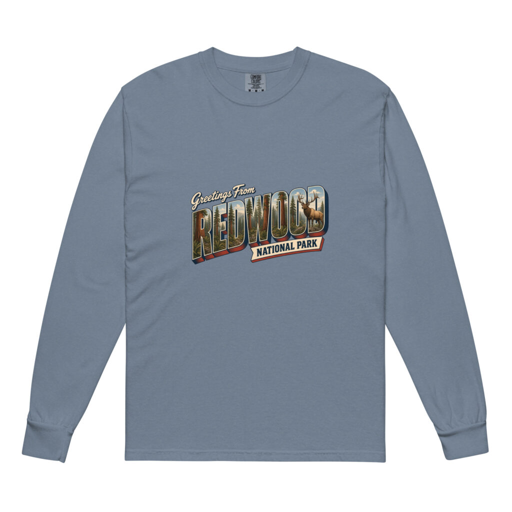 Redwood National Park Postcard Long Sleeve