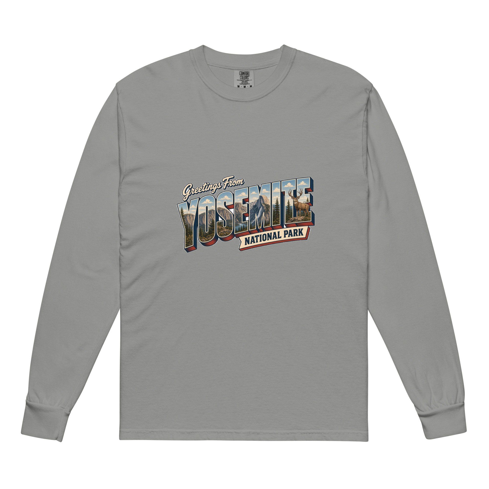 Yosemite National Park Postcard Long Sleeve - Image 5