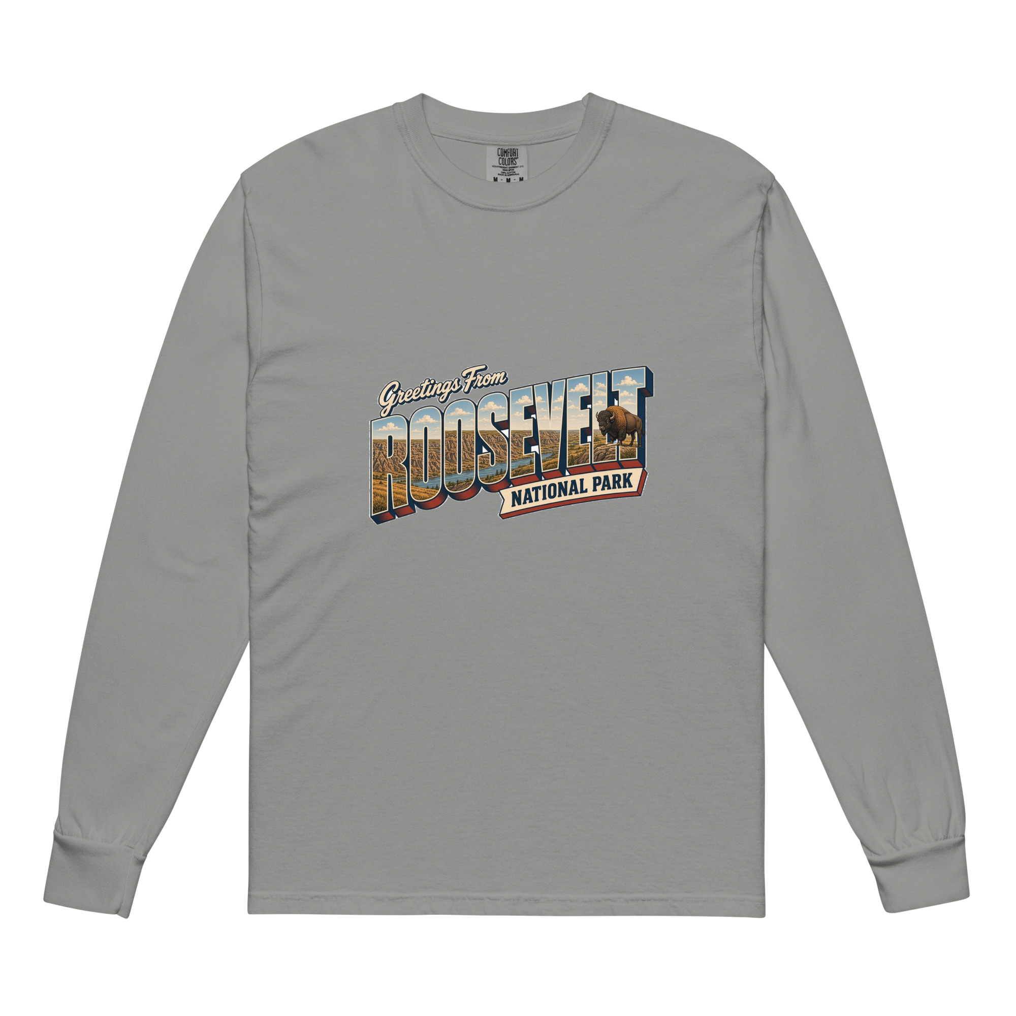 Theodore Roosevelt National Park Postcard Long Sleeve - Image 5