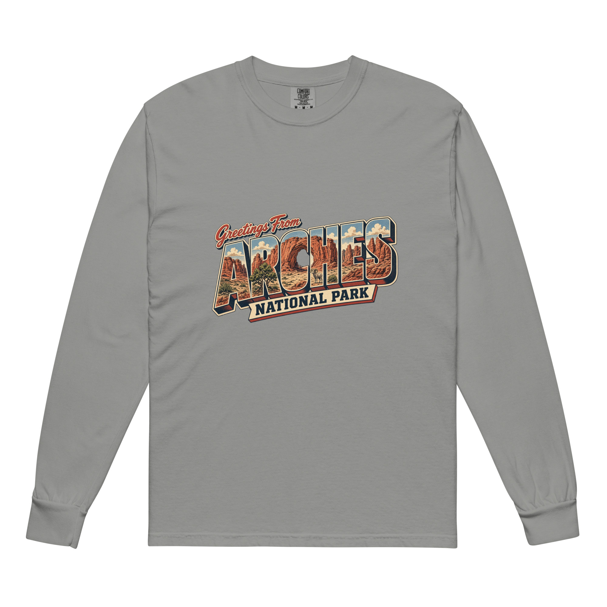 Arches National Park Postcard Long Sleeve - Image 5