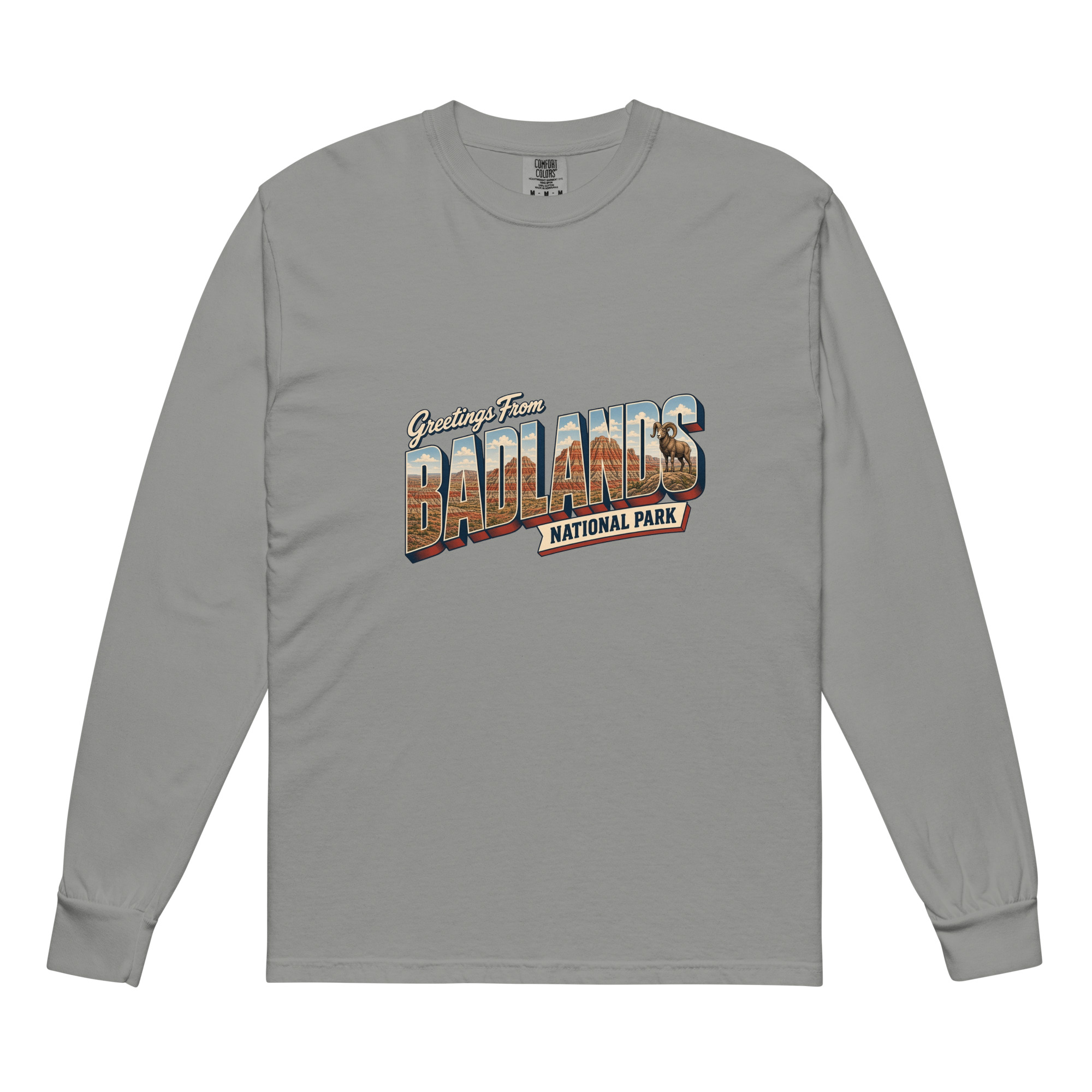 Badlands National Park Postcard Long Sleeve - Image 5