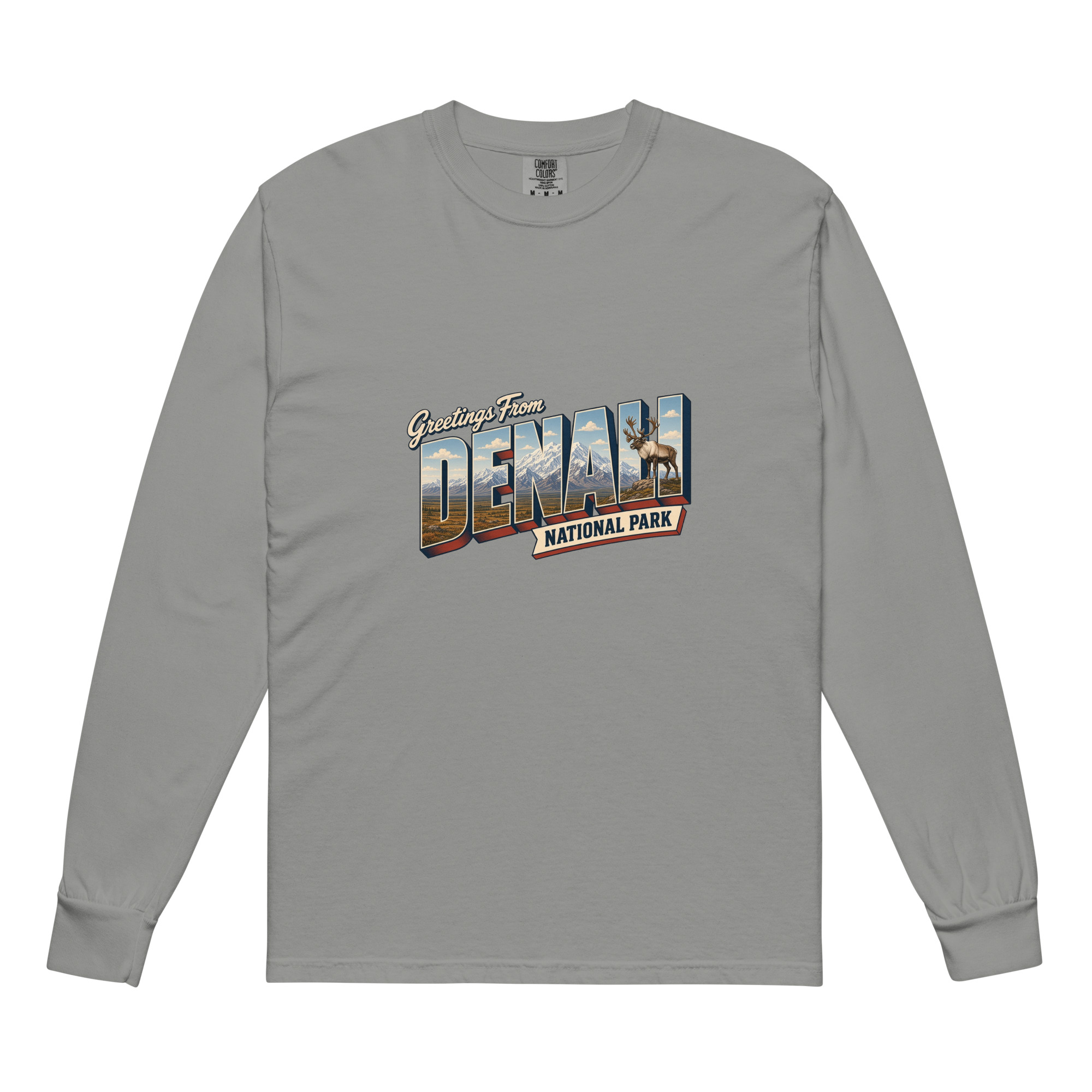 Denali National Park Postcard Long Sleeve - Image 5