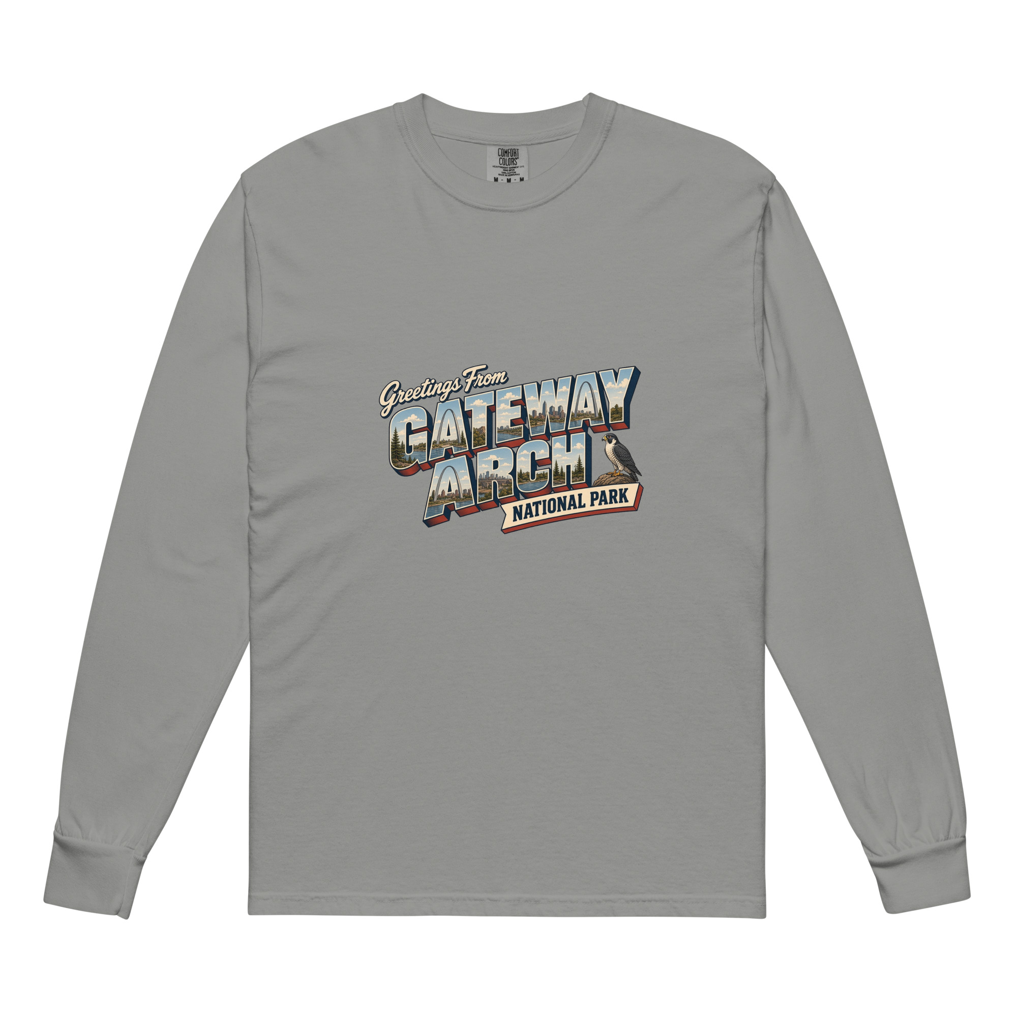 Gateway Arch National Park Postcard Long Sleeve - Image 5