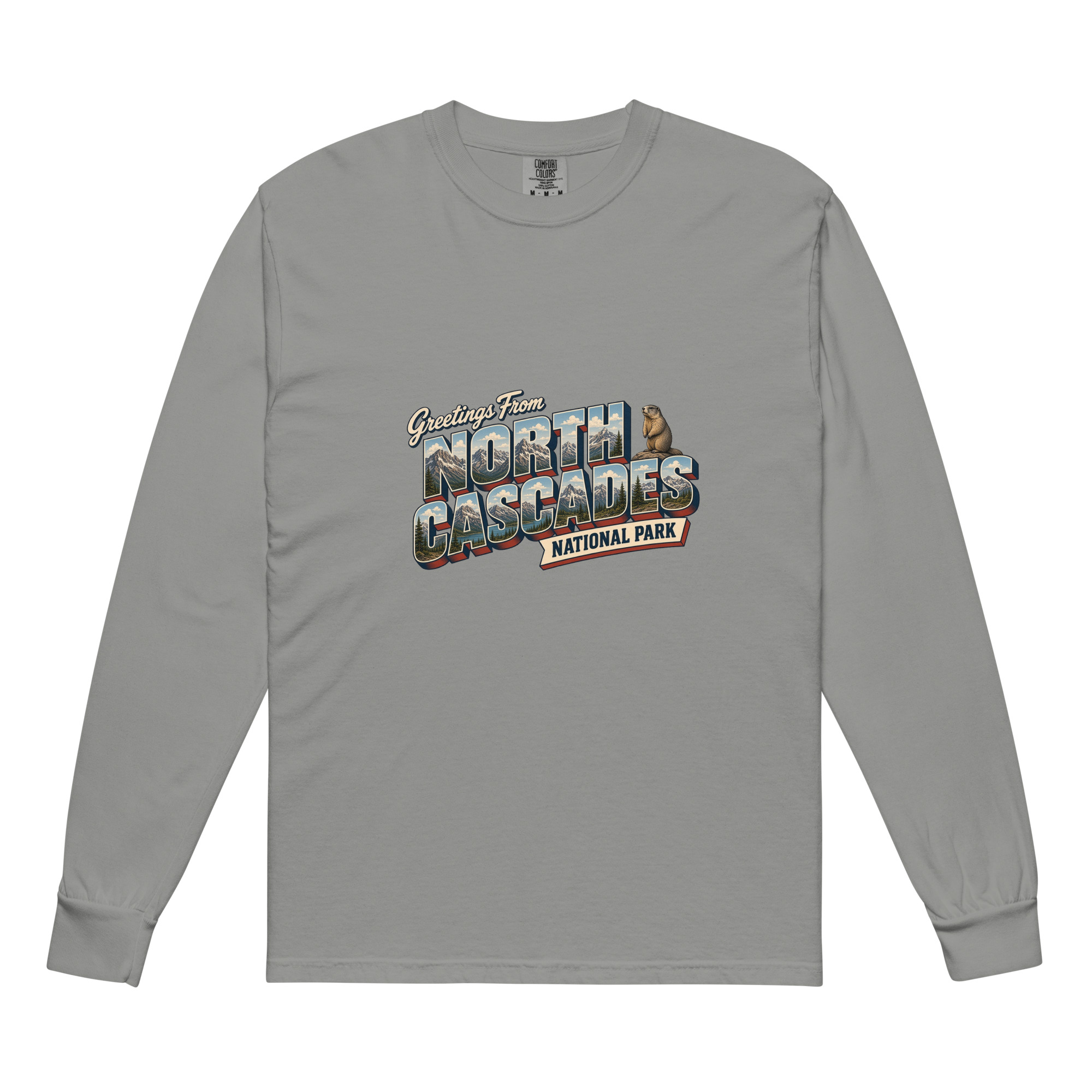 North Cascades National Park Postcard Long Sleeve - Image 5