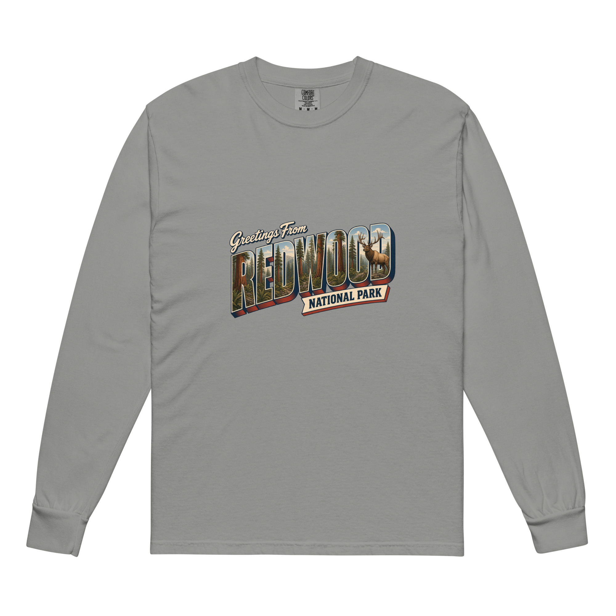 Redwood National Park Postcard Long Sleeve - Image 5
