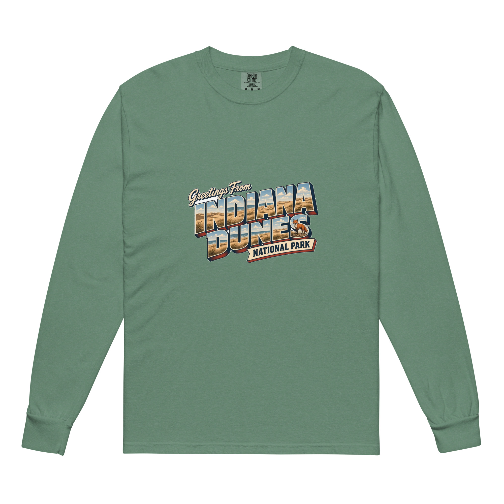Indiana Dunes National Park Postcard Long Sleeve - Image 4