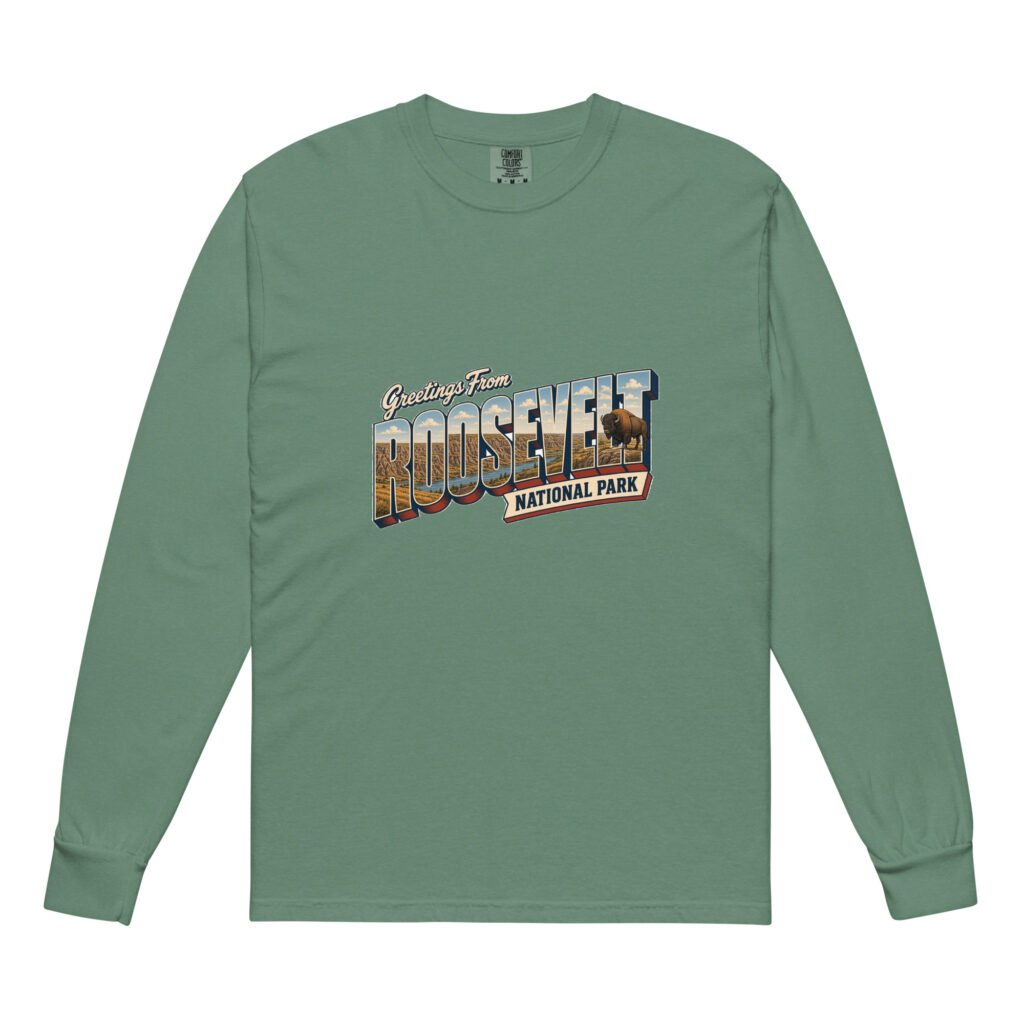 Theodore Roosevelt National Park Postcard Long Sleeve