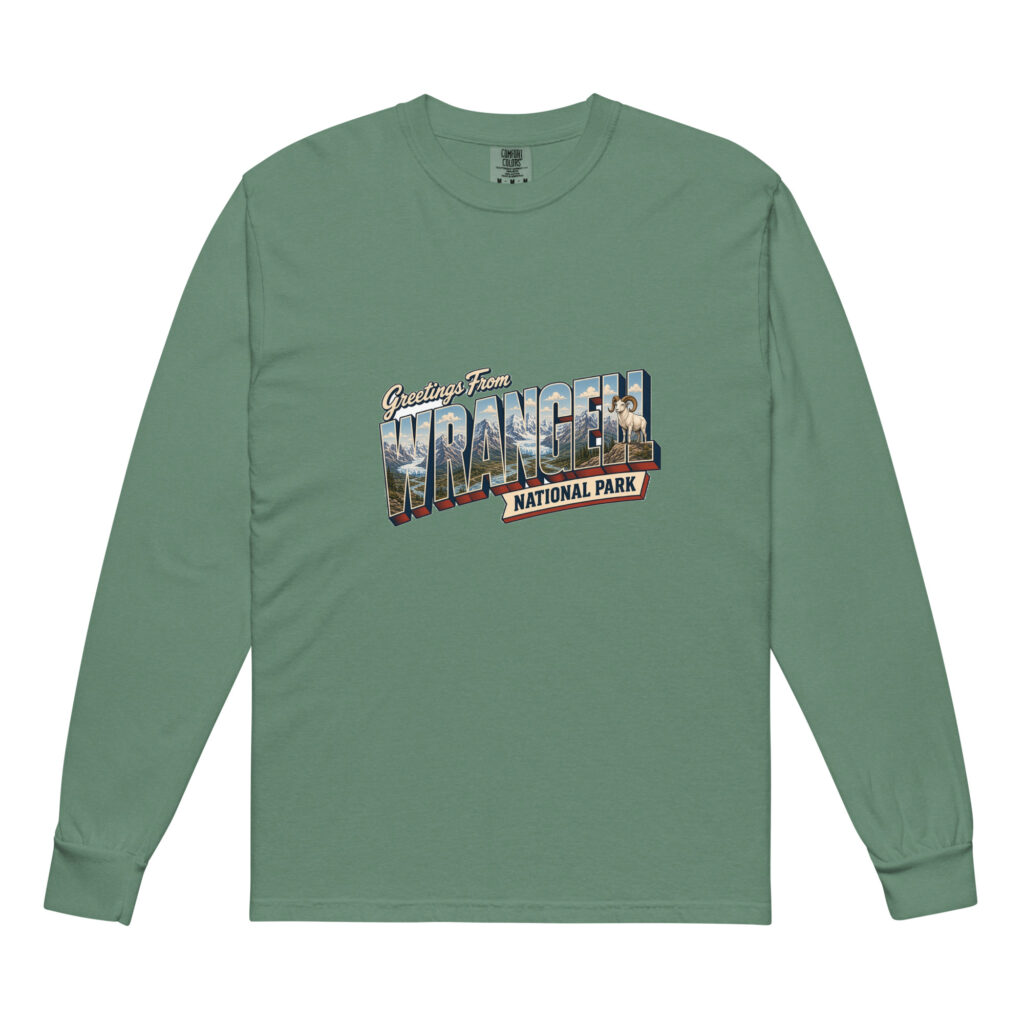 Wrangell–St. Elias National Park Postcard Long Sleeve