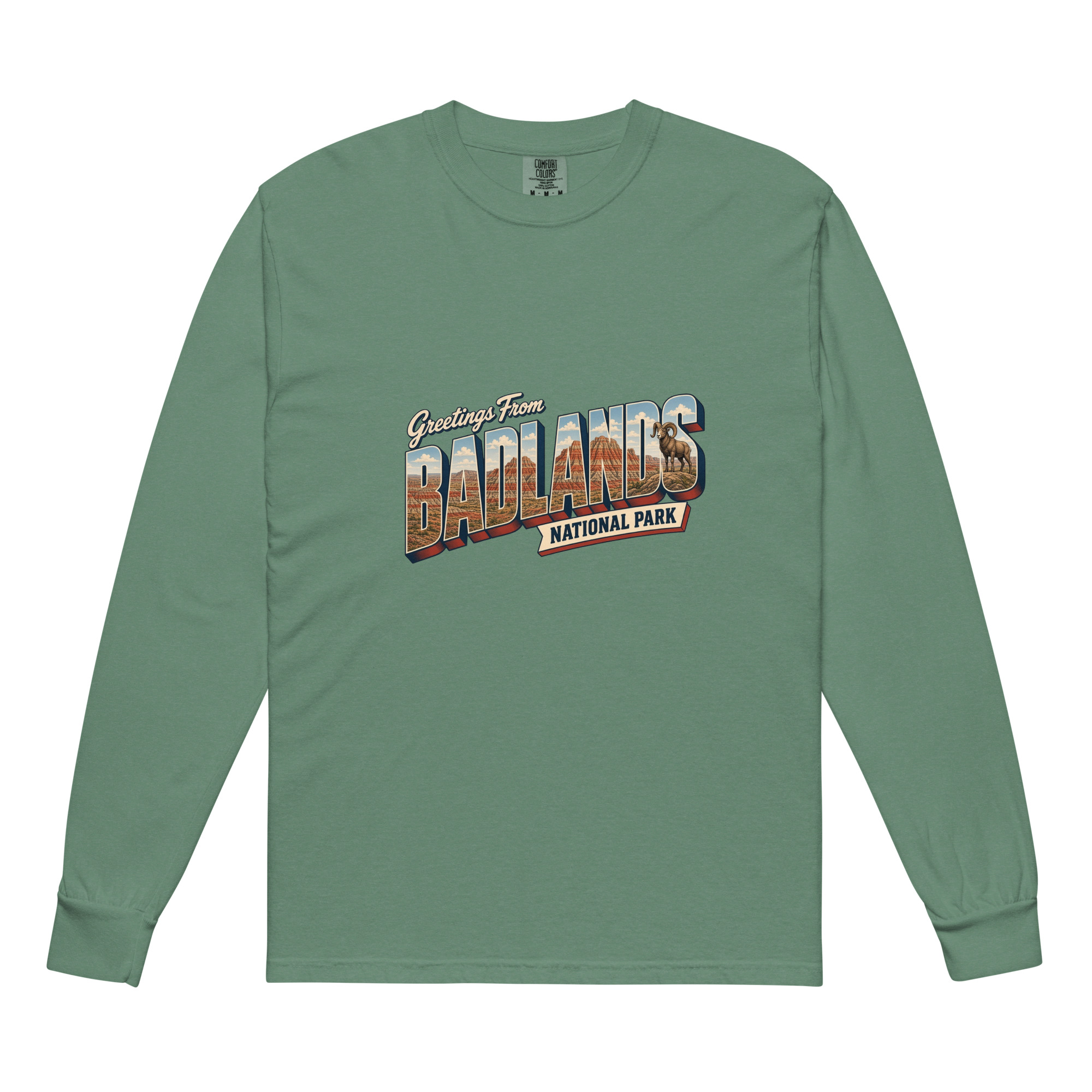 Badlands National Park Postcard Long Sleeve - Image 4