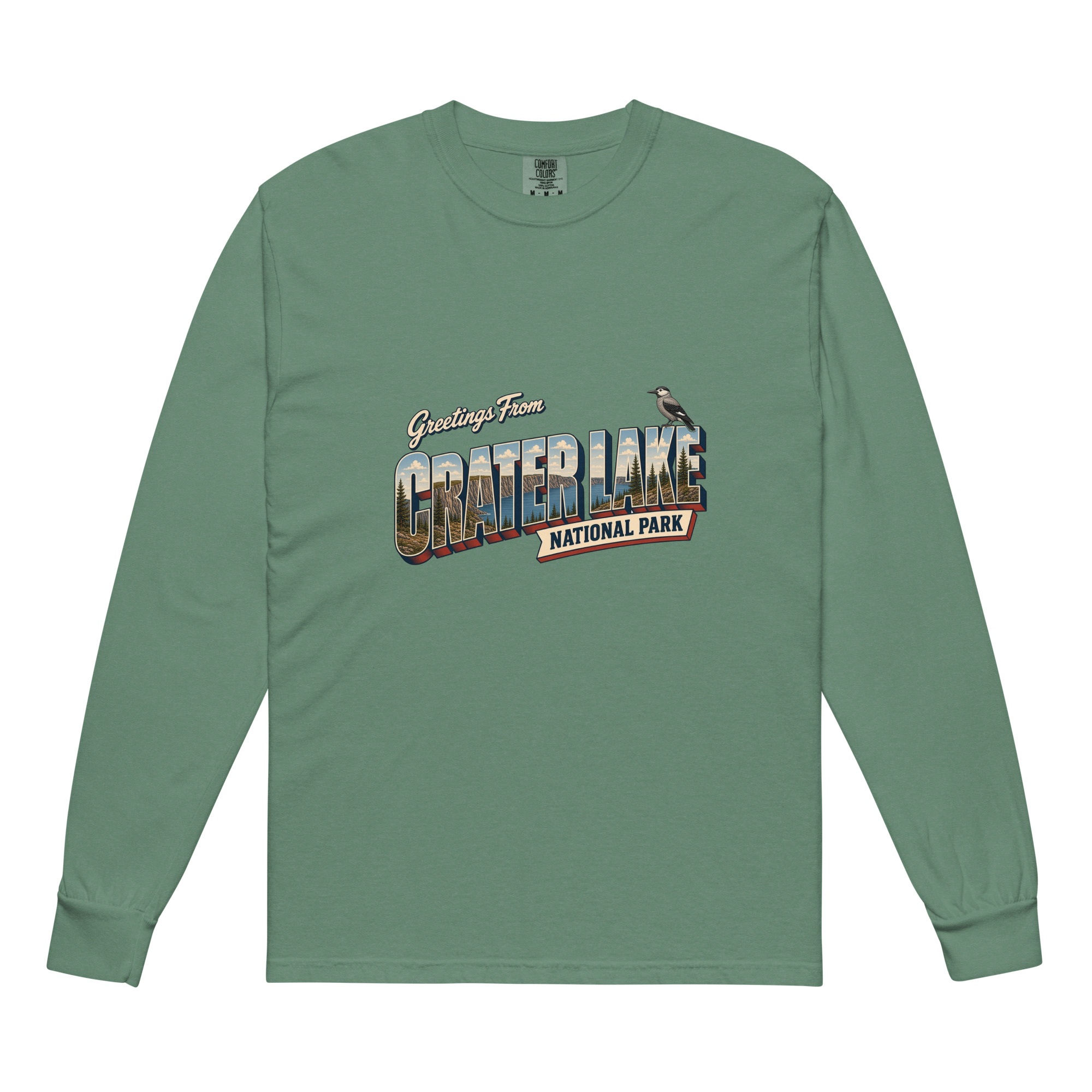 Crater Lake National Park Postcard Long Sleeve - Image 4
