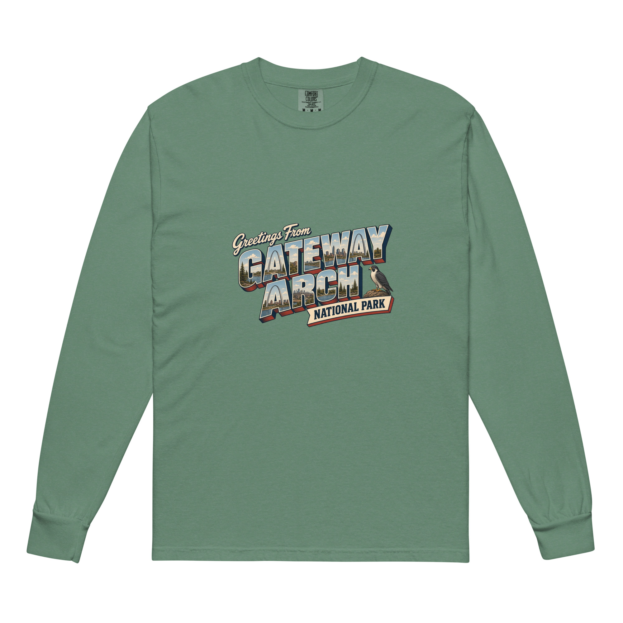 Gateway Arch National Park Postcard Long Sleeve - Image 4