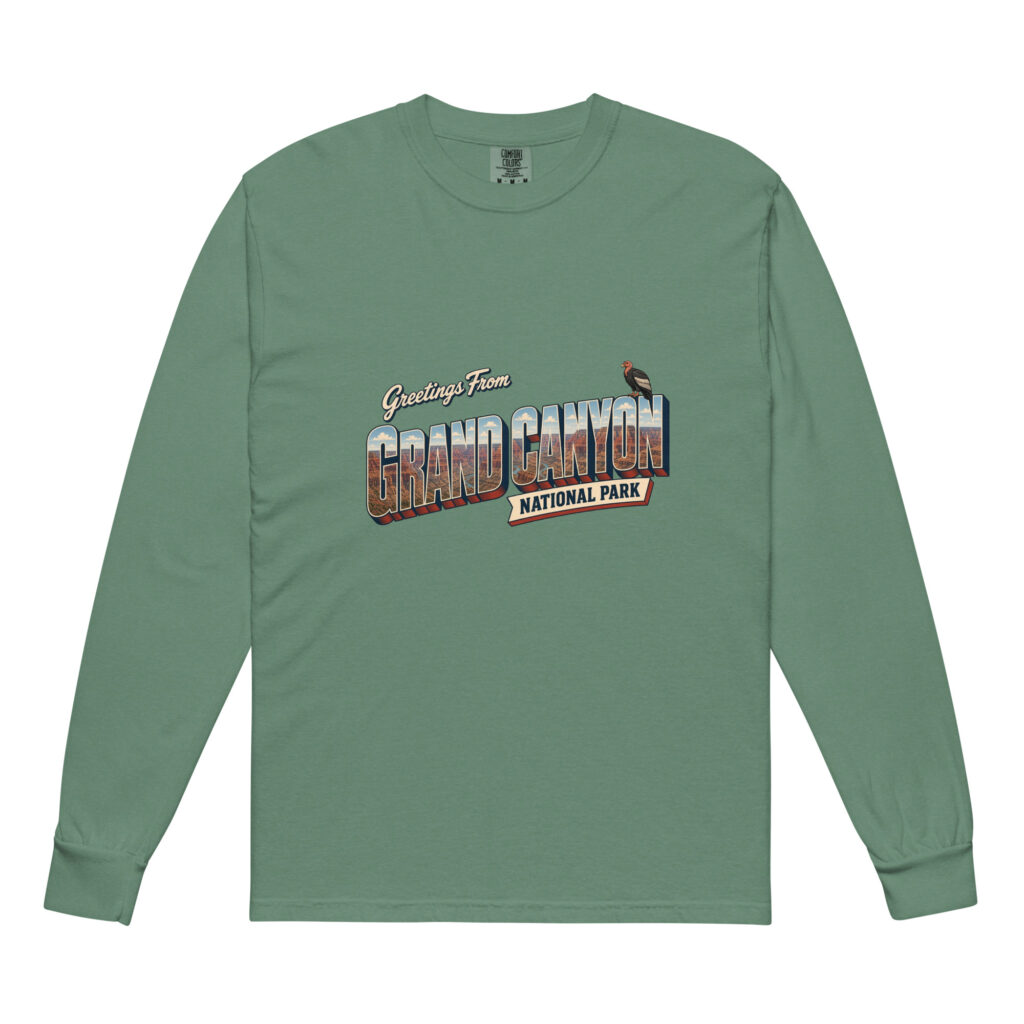Grand Canyon National Park Postcard Long Sleeve