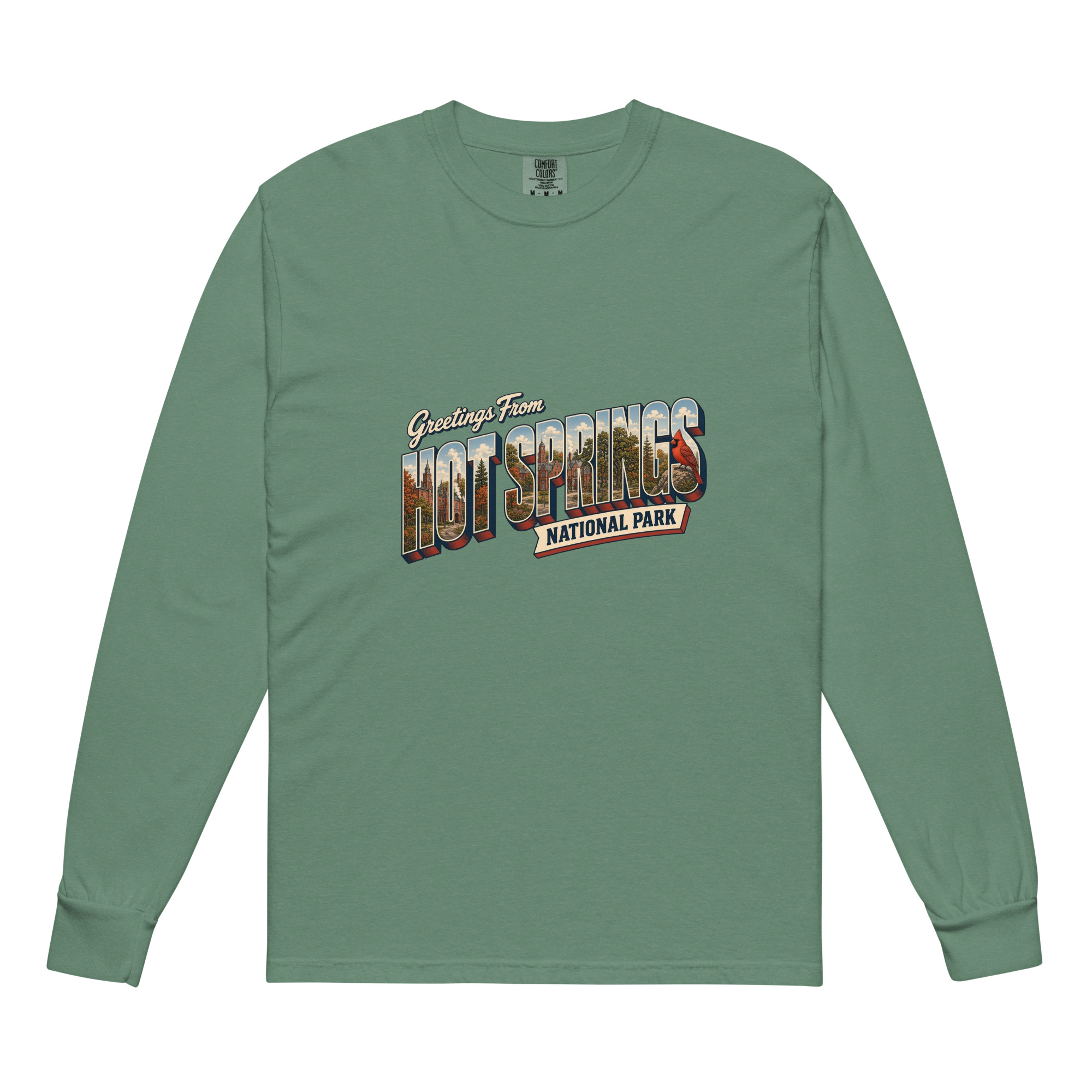 Hot Springs National Park Postcard Long Sleeve