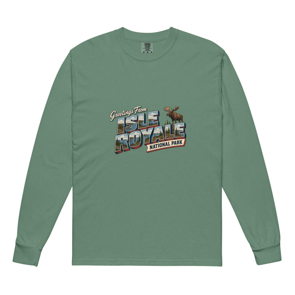 Isle Royale National Park Postcard Long Sleeve