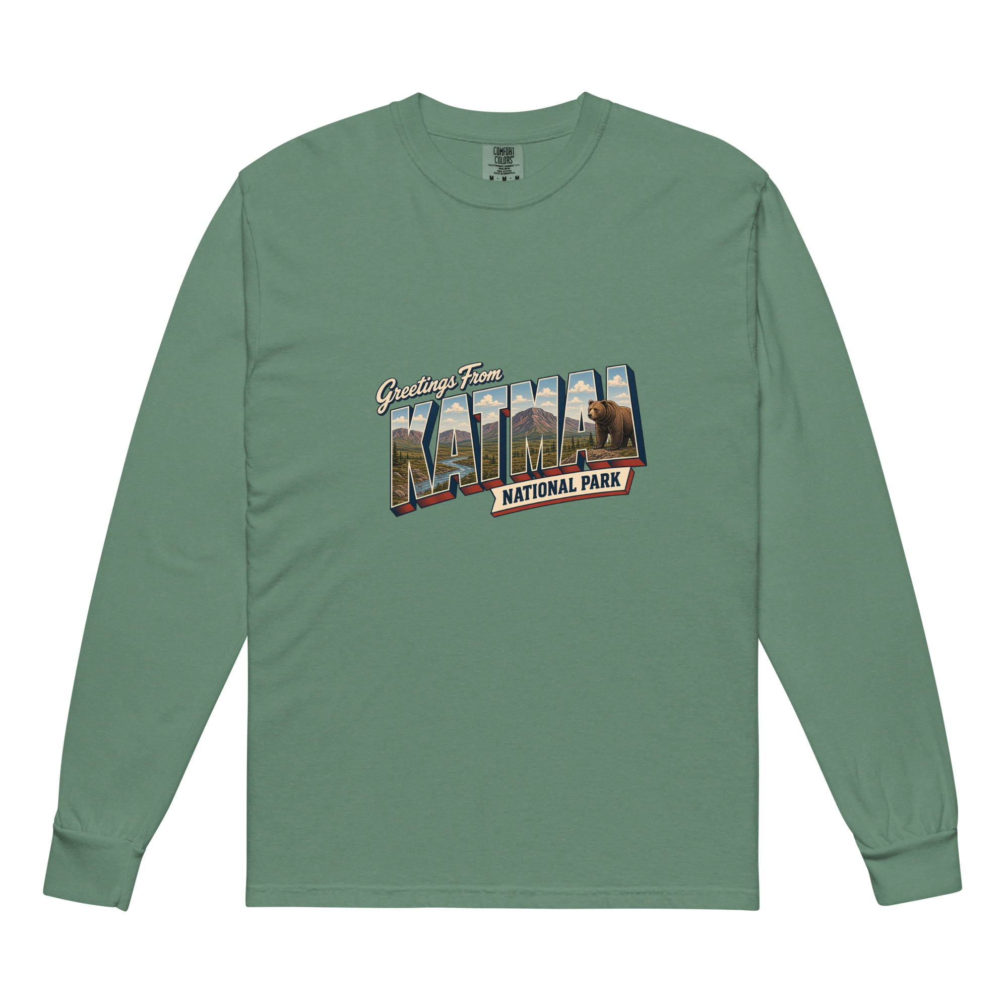 Katmai National Park Postcard Long Sleeve - Image 5