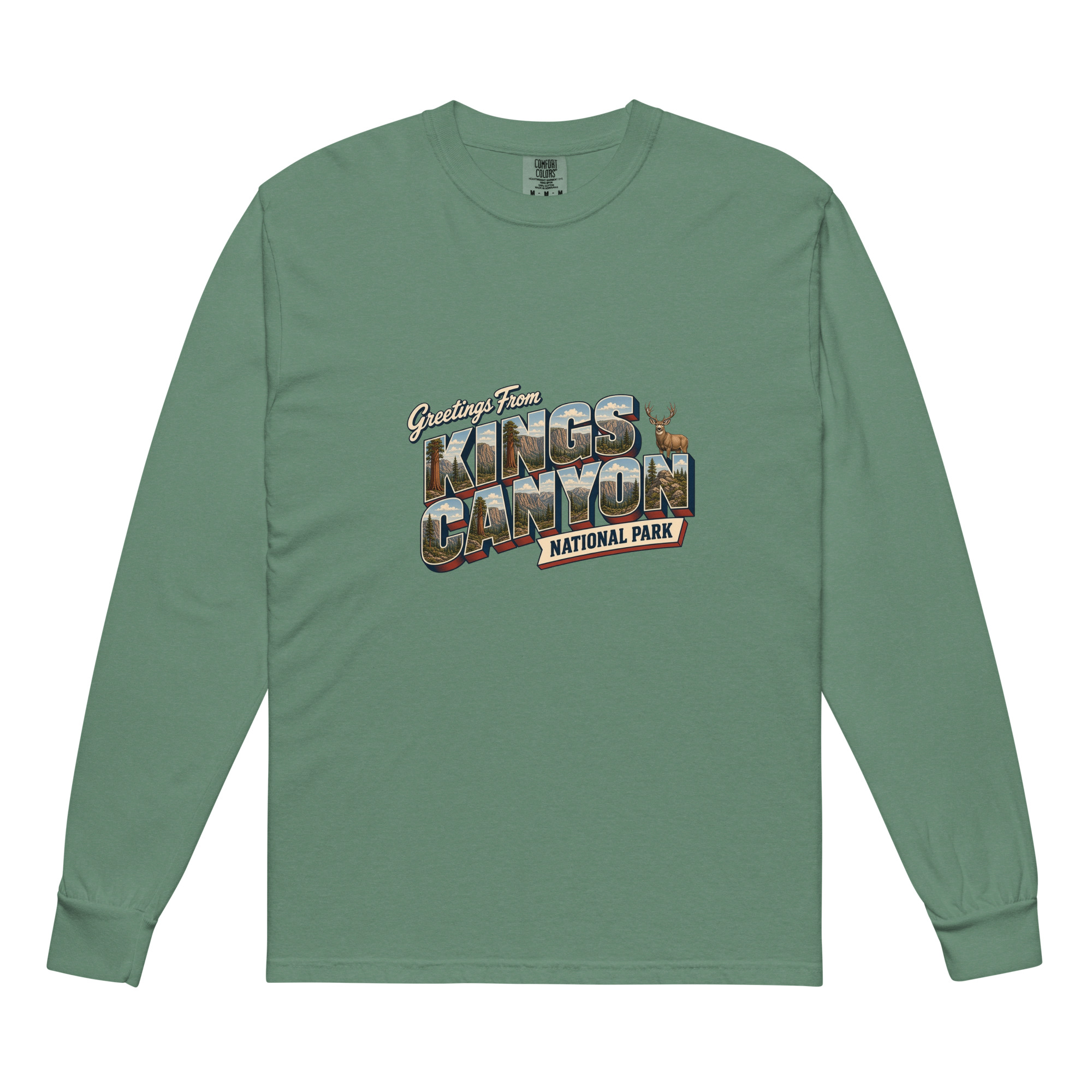 Kings Canyon National Park Postcard Long Sleeve - Image 4