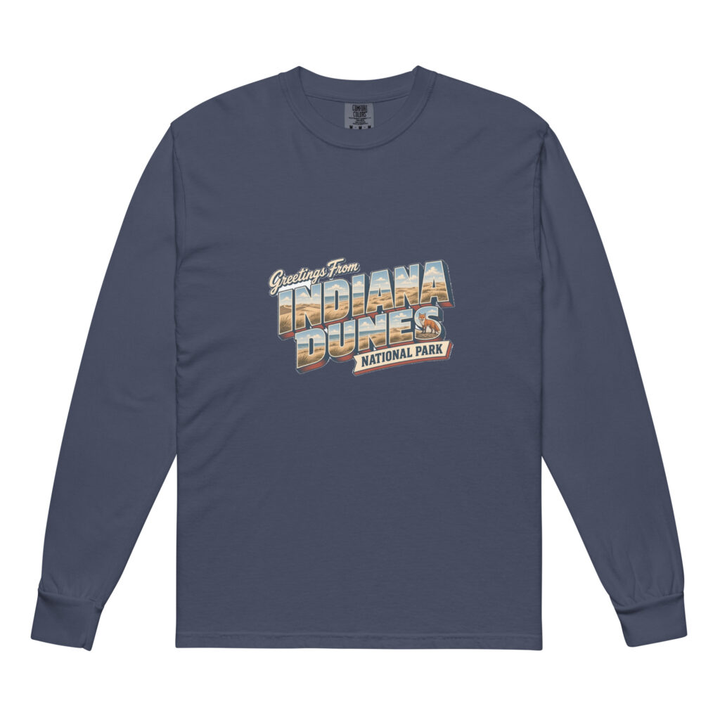 Indiana Dunes National Park Postcard Long Sleeve