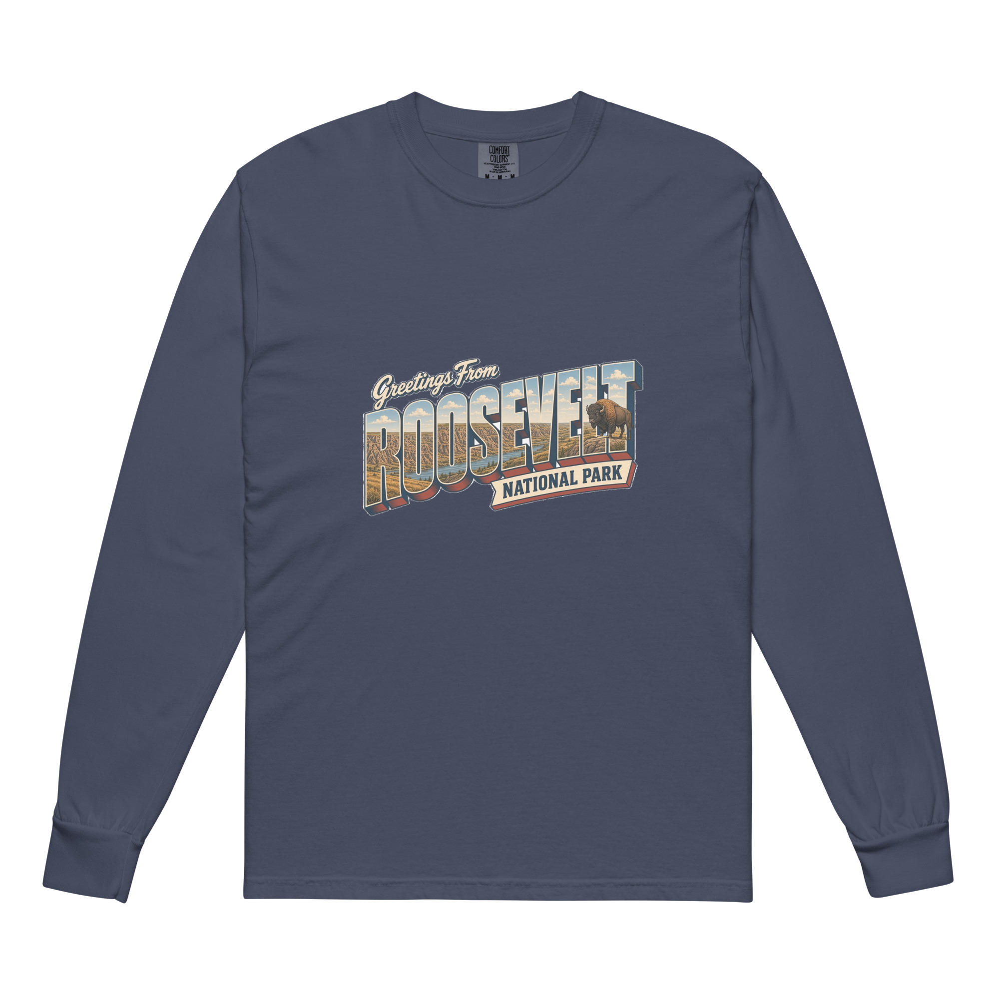 Theodore Roosevelt National Park Postcard Long Sleeve - Image 3