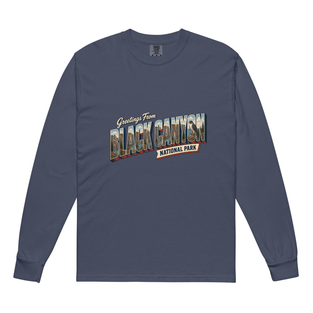 Black Canyon of the Gunnison National Park Postcard Long Sleeve