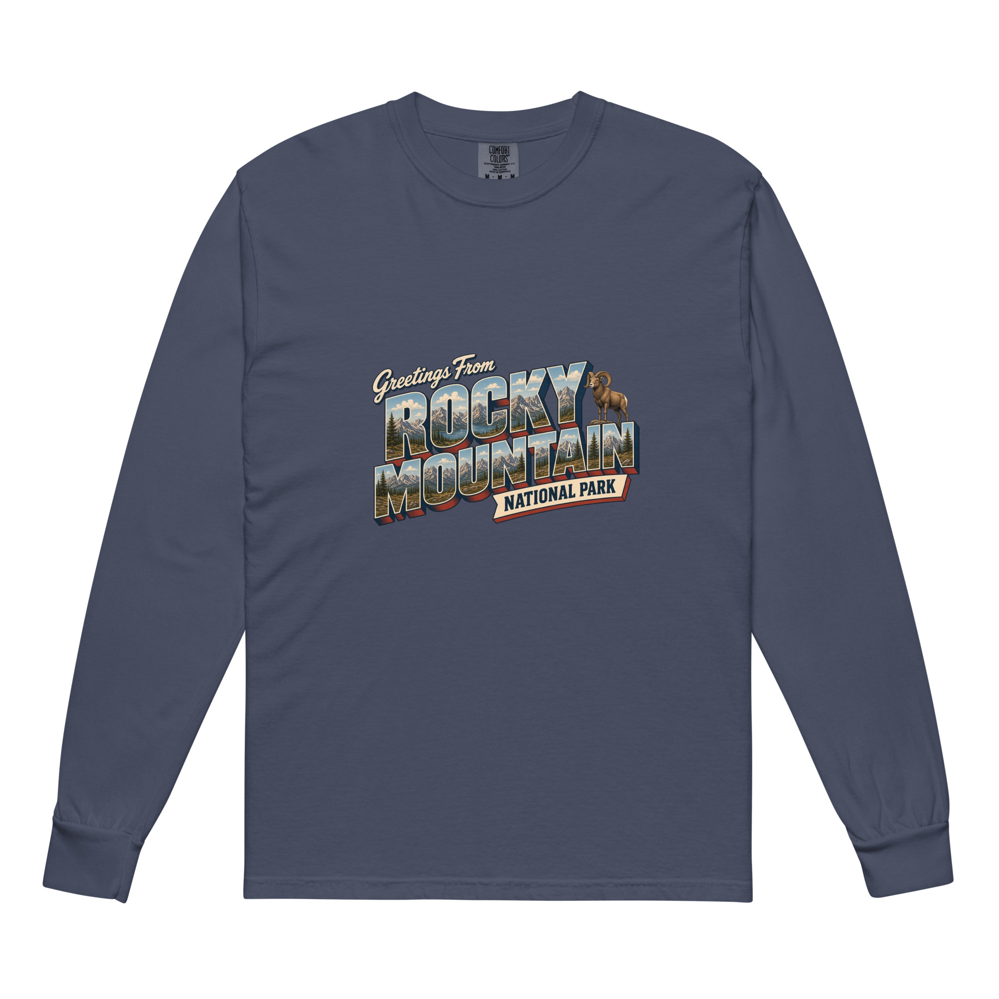 Rocky Mountain National Park Postcard Long Sleeve - Image 3