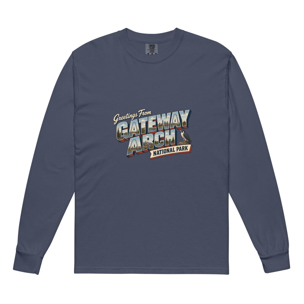 Gateway Arch National Park Postcard Long Sleeve