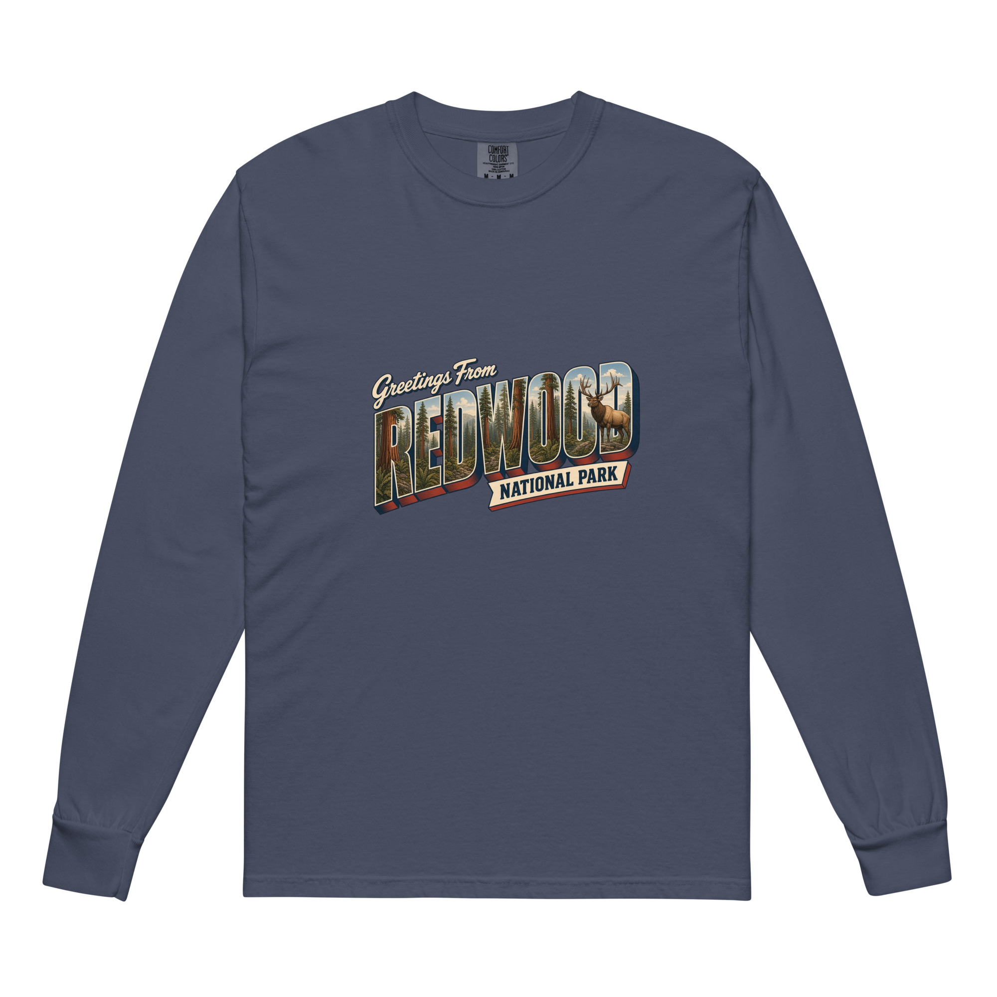 Redwood National Park Postcard Long Sleeve - Image 3