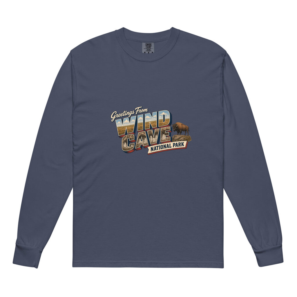 Wind Cave National Park Postcard Long Sleeve