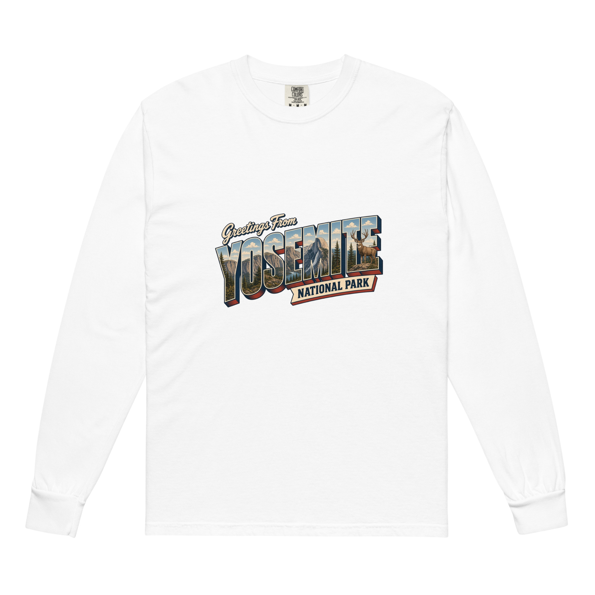 Yosemite National Park Postcard Long Sleeve - Image 6