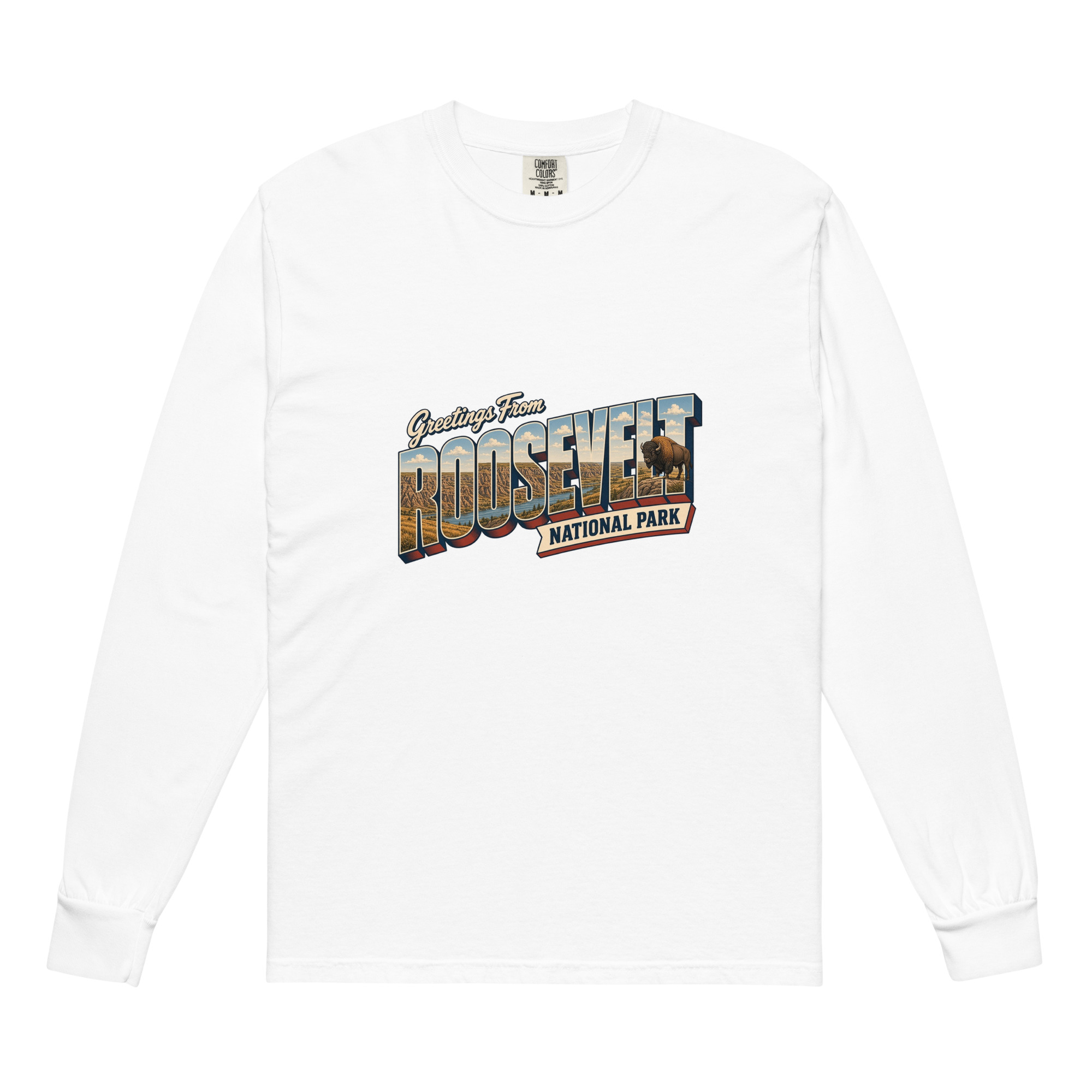 Theodore Roosevelt National Park Postcard Long Sleeve - Image 6