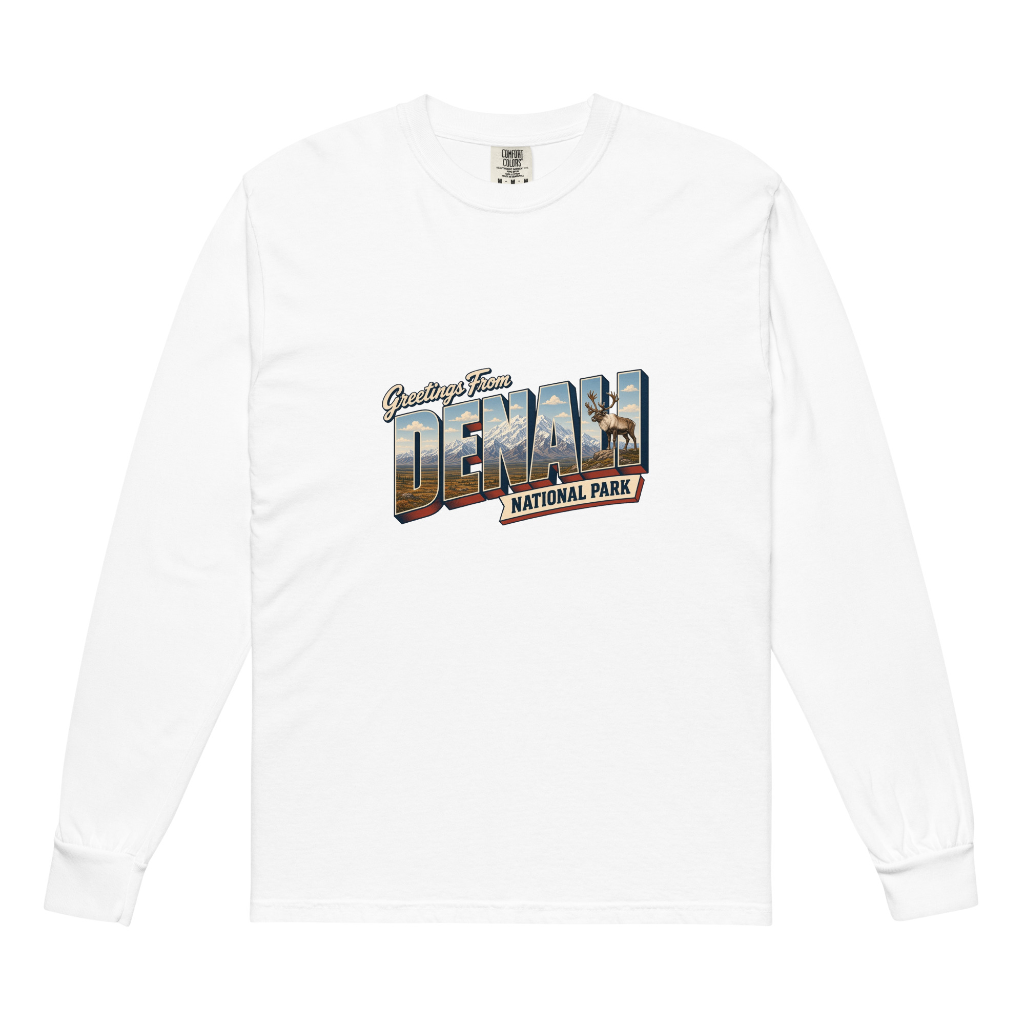 Denali National Park Postcard Long Sleeve - Image 6