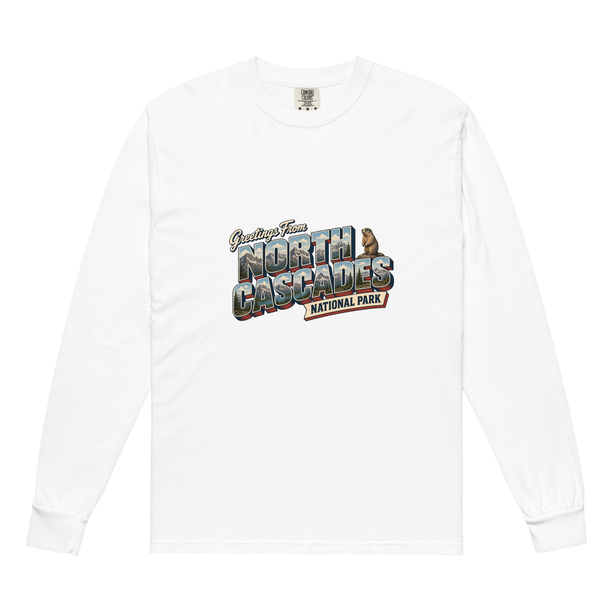 North Cascades National Park Postcard Long Sleeve - Image 6