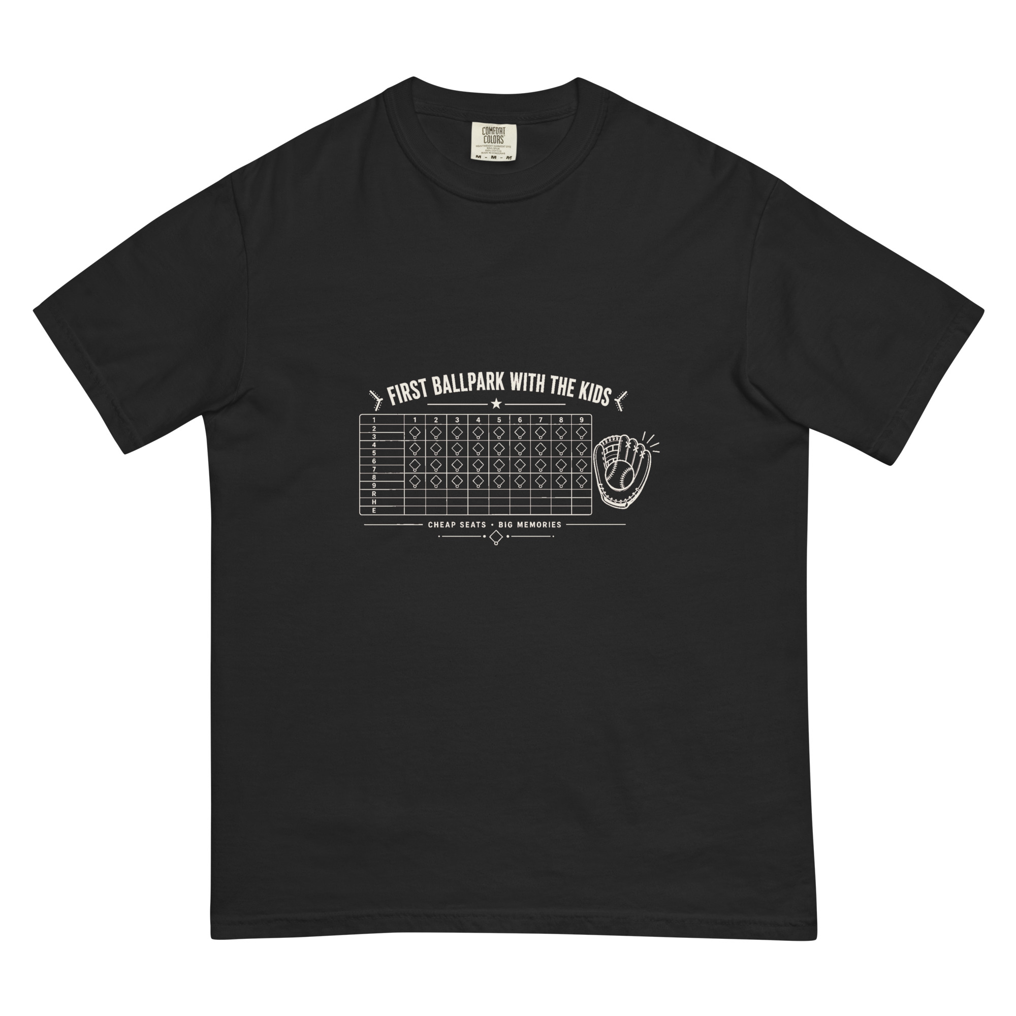 First Ballpark With The Kids Scorecard Tee (Dark) - Image 2