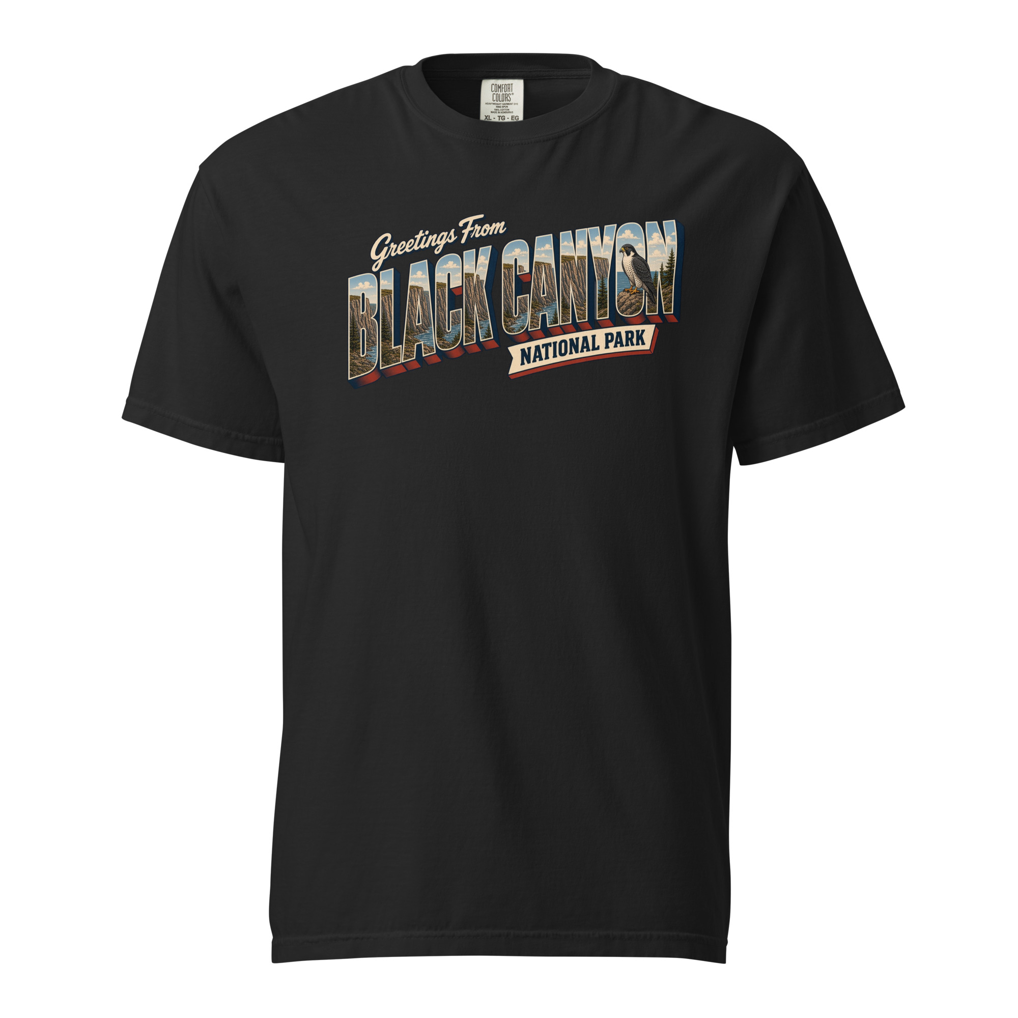 Black Canyon of the Gunnison National Park Postcard Tee - Image 2