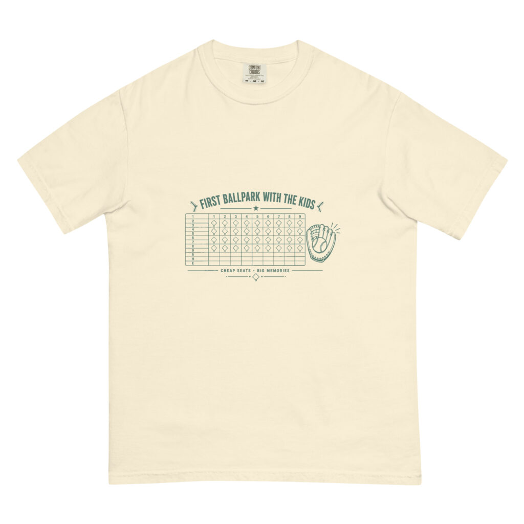 First Ballpark With The Kids Scorecard Tee