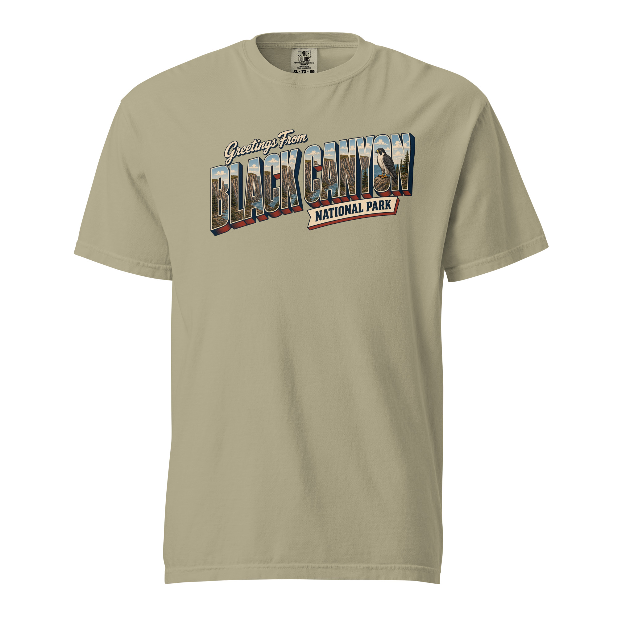Black Canyon of the Gunnison National Park Postcard Tee - Image 7