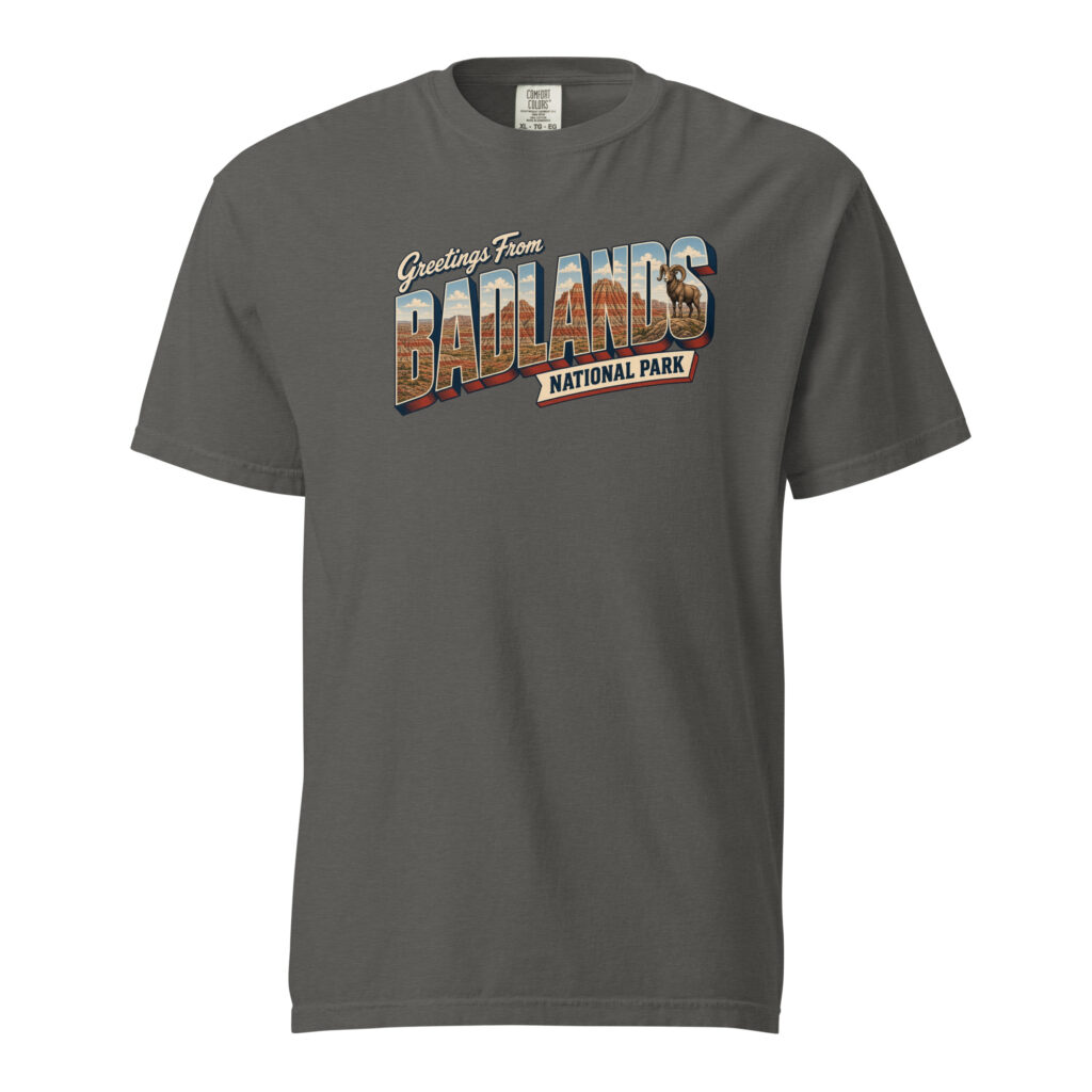Badlands National Park Postcard Tee