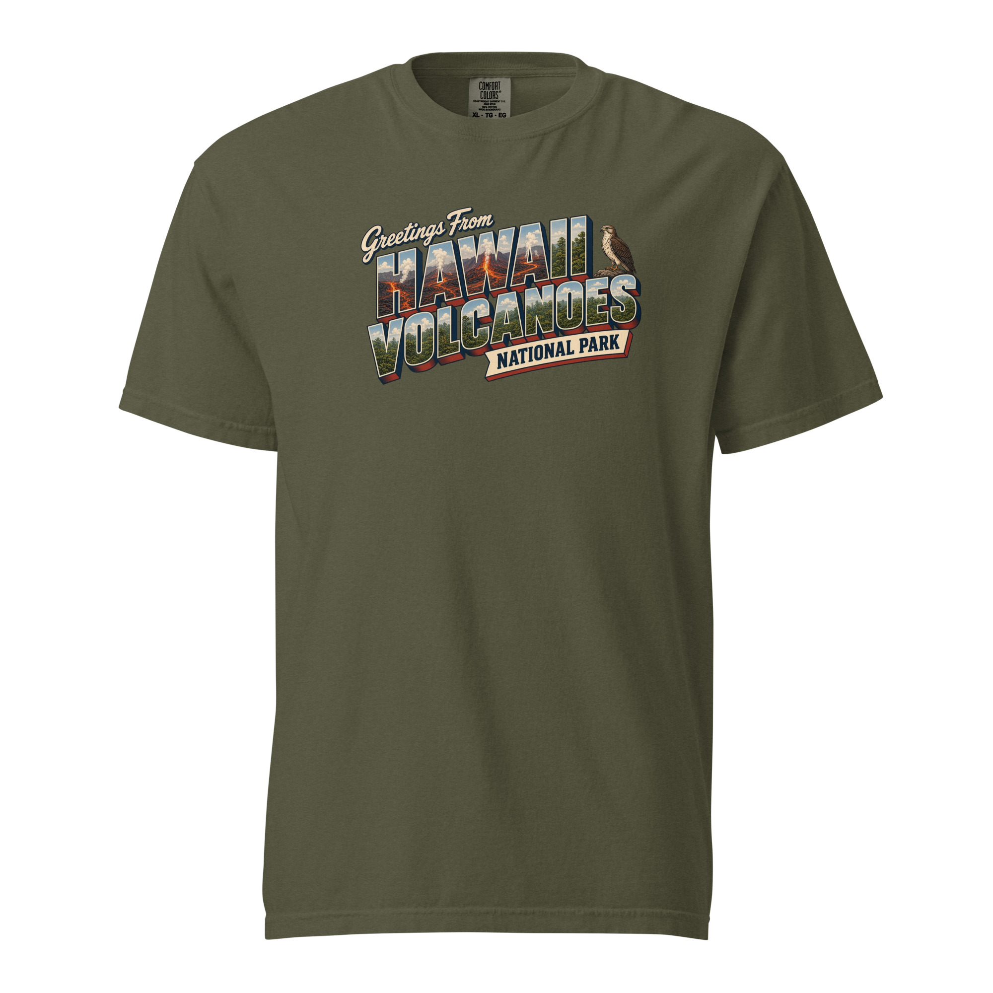 Hawaiʻi Volcanoes National Park Postcard Tee - Image 4